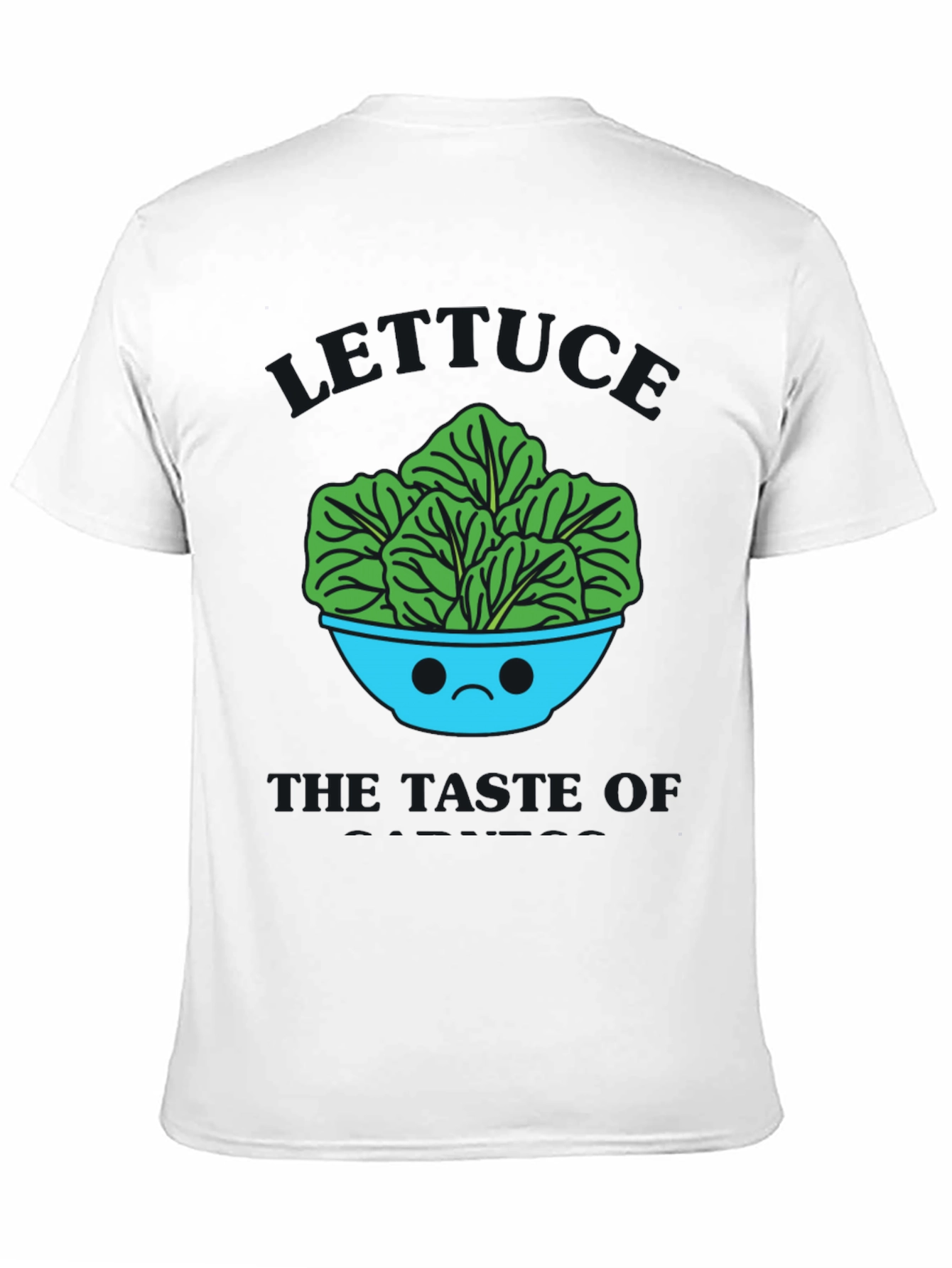 Sad Salad Bowl Graphic Tee - Quirky T-Shirt