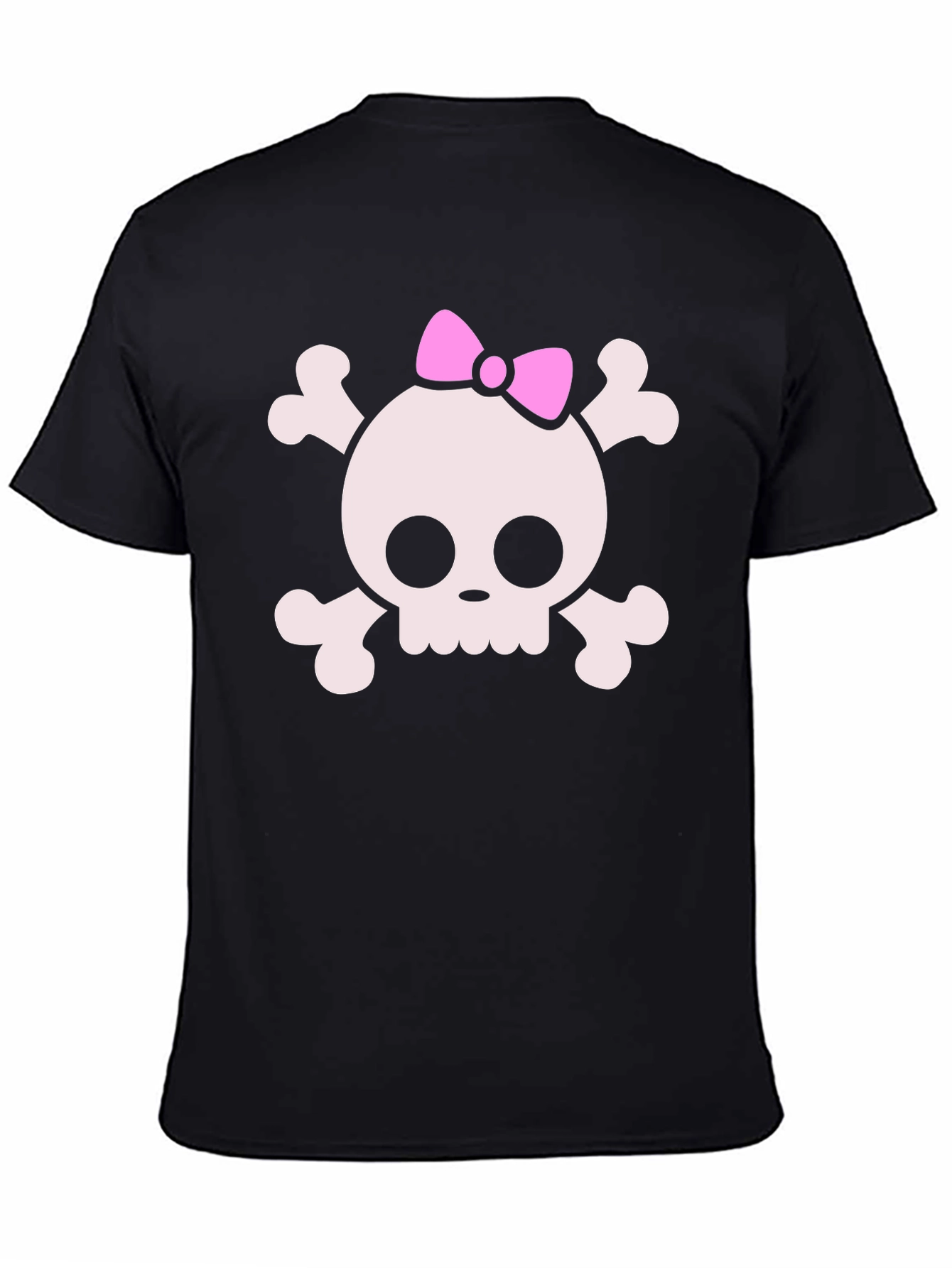 Skull & Crossbones T-Shirt with Pink Bow