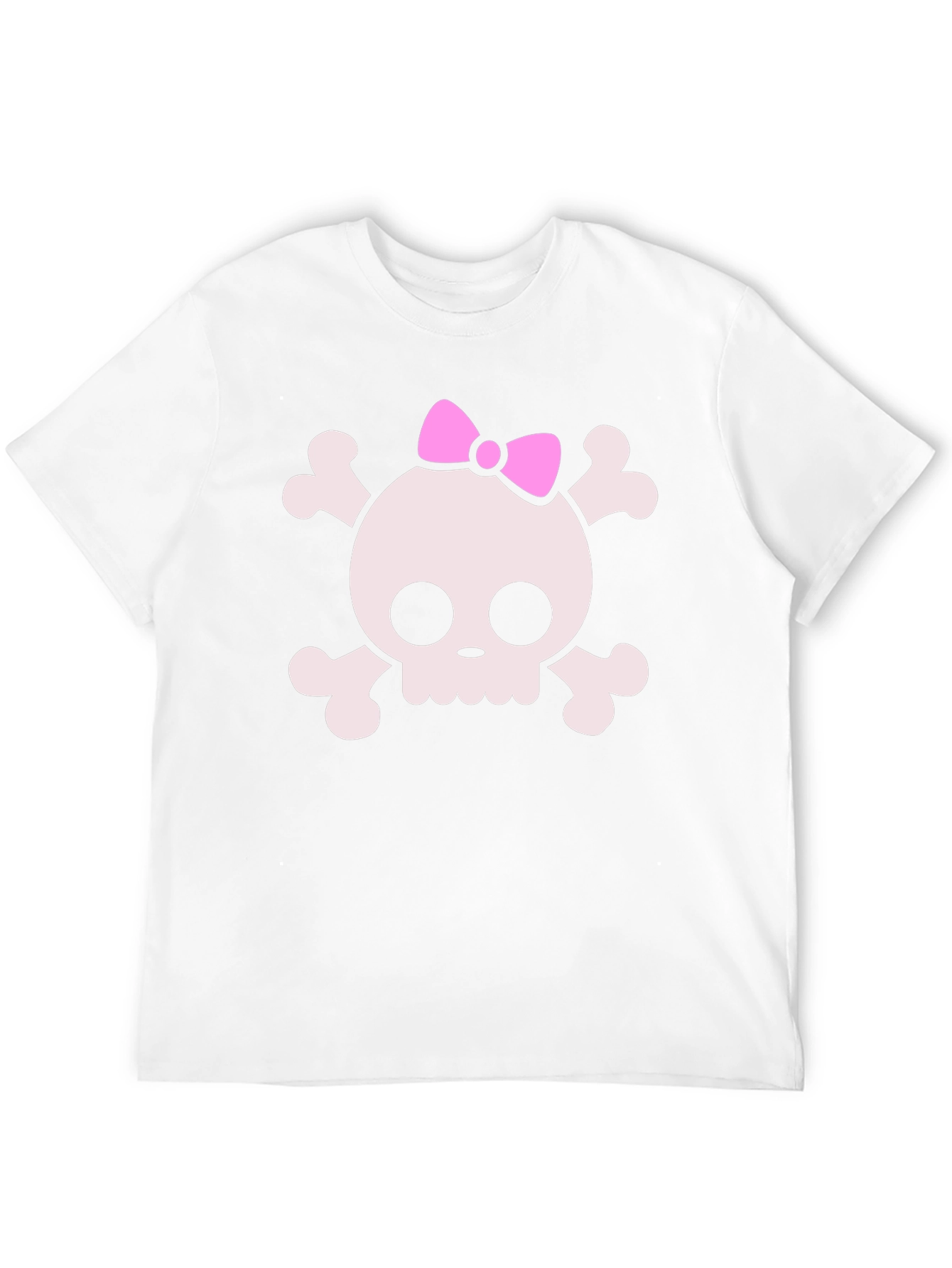 Skull & Crossbones T-Shirt with Pink Bow
