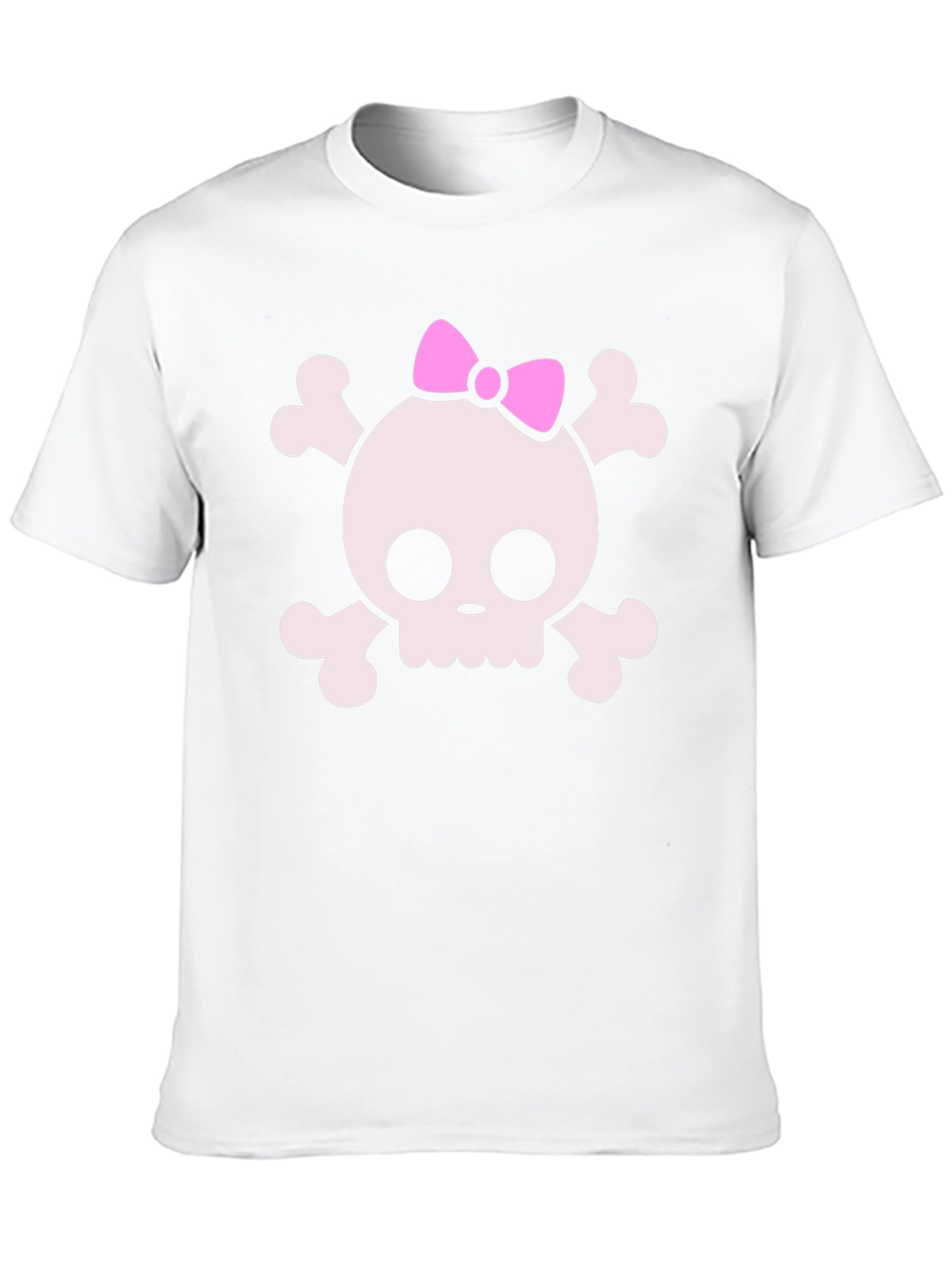 Skull & Crossbones T-Shirt with Pink Bow