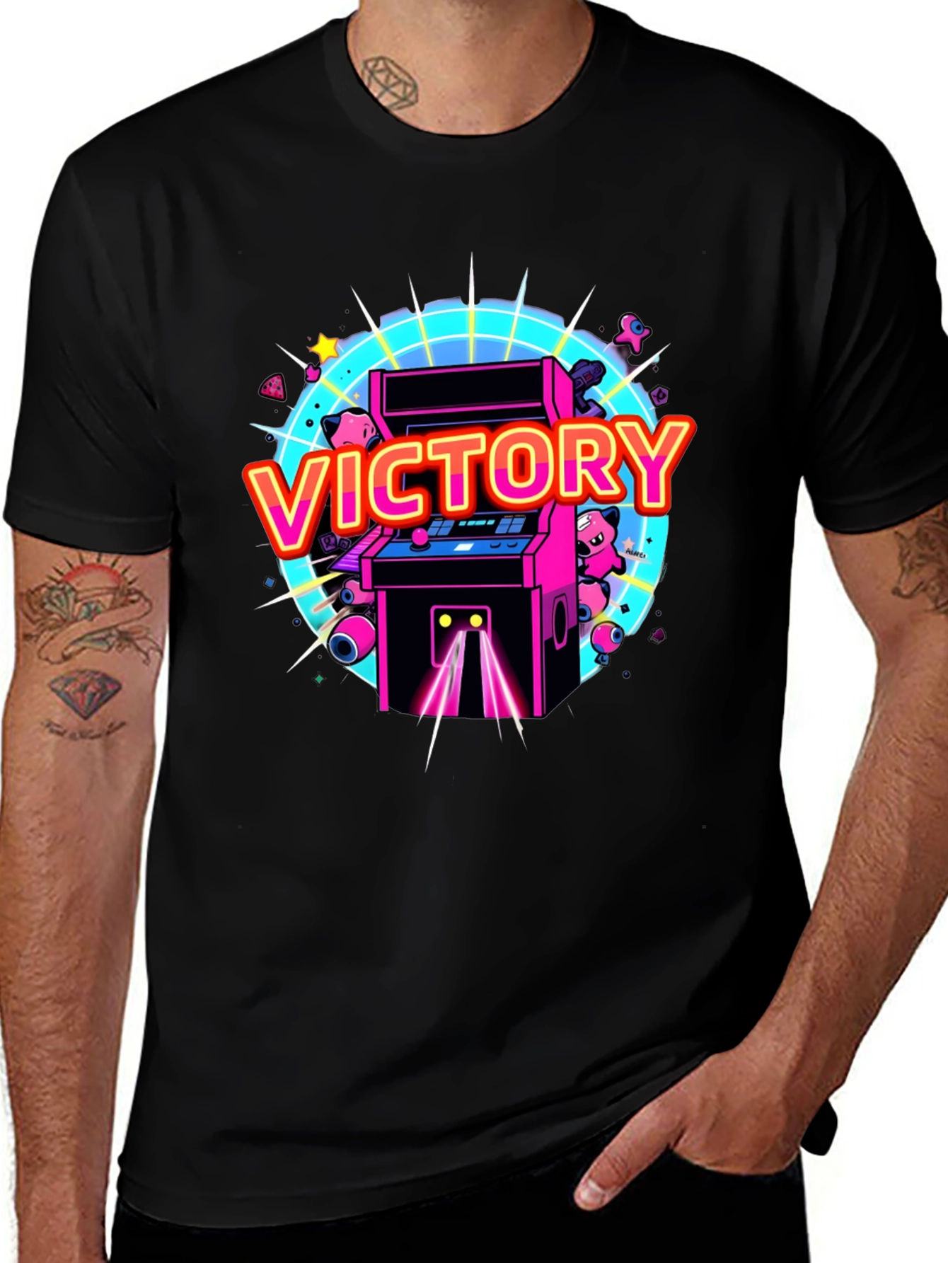 Victory Arcade Black T-Shirt