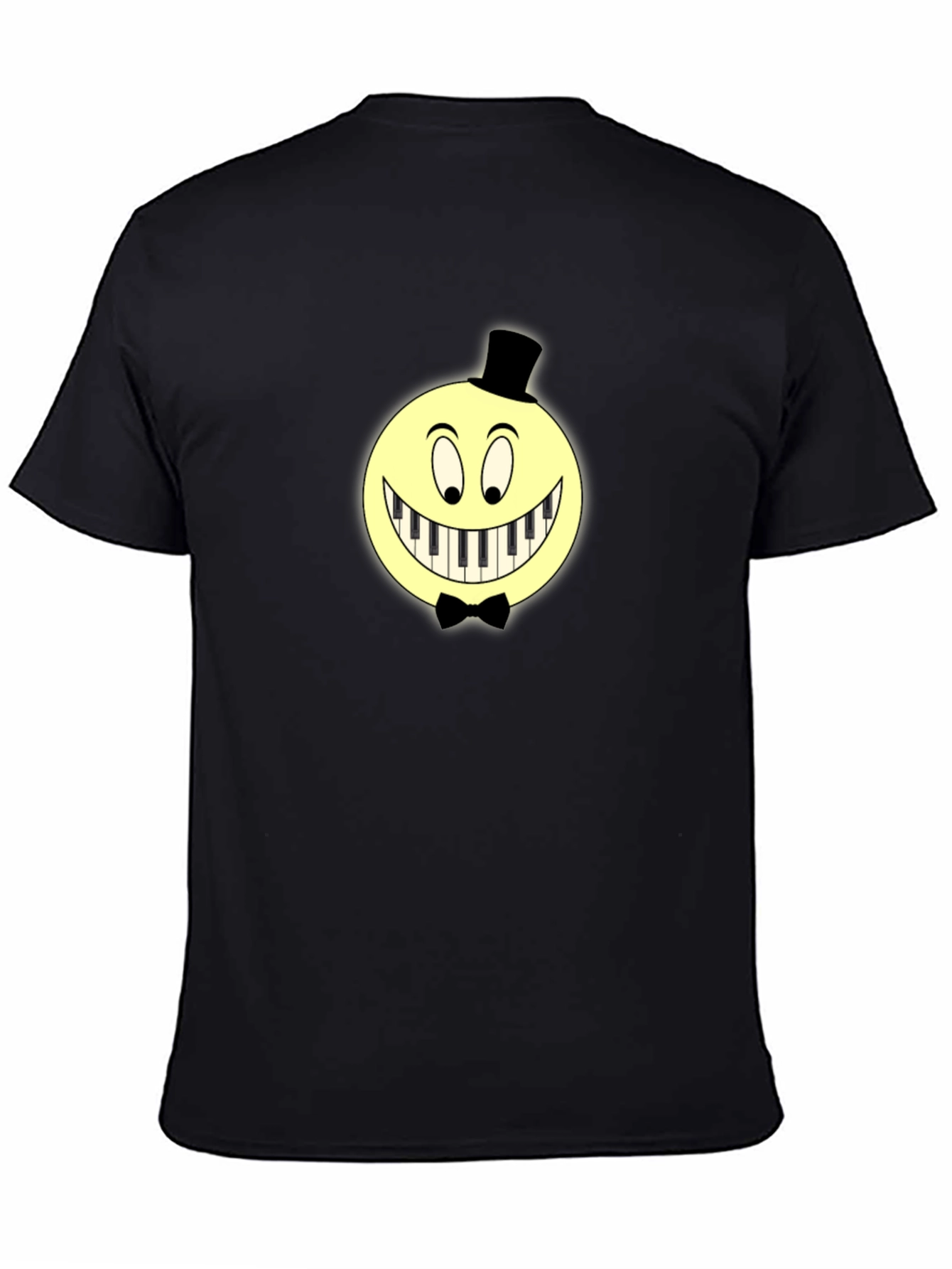 Piano Smile Graphic T-Shirt - Unique Design