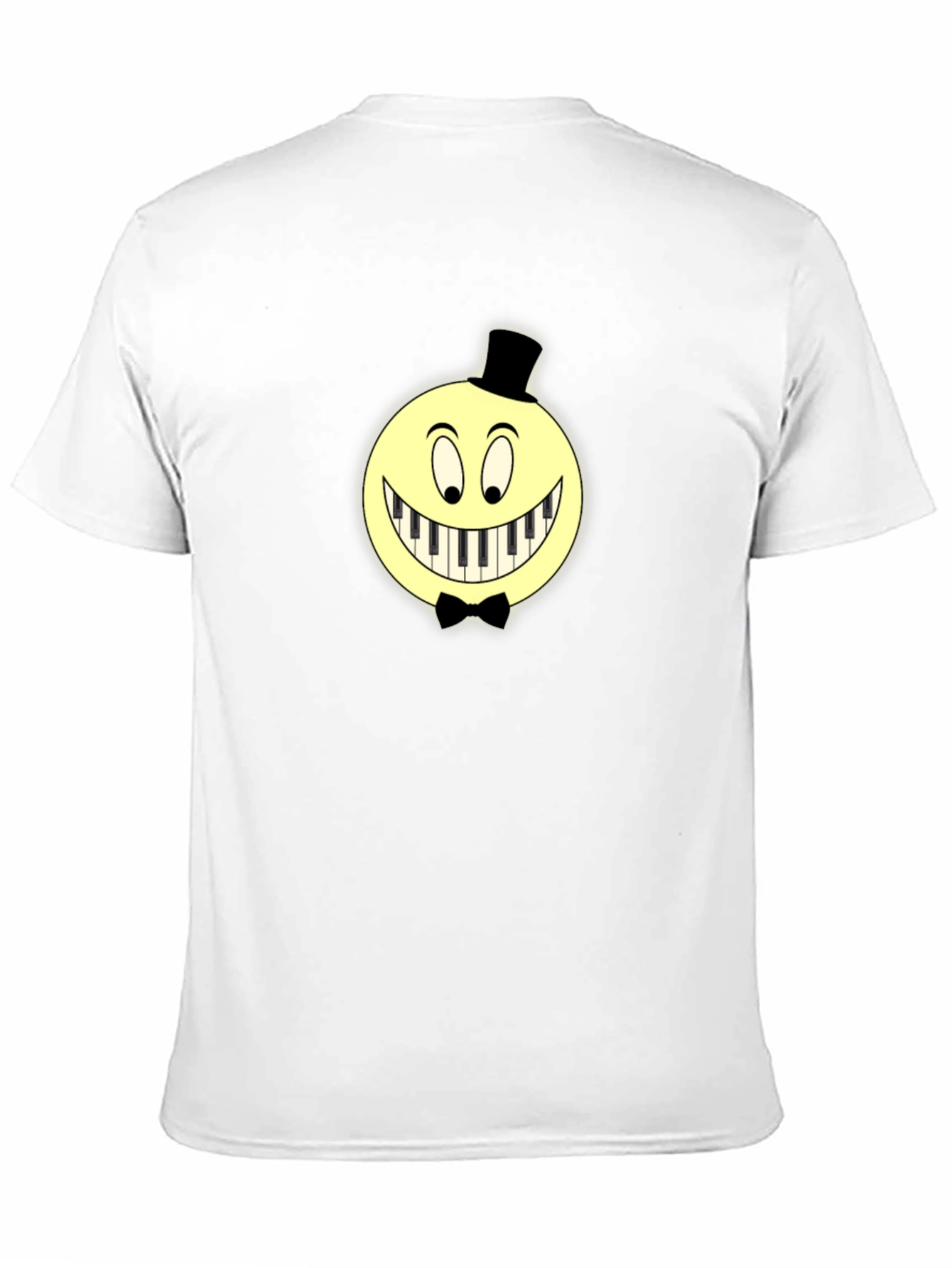 Piano Smile Graphic T-Shirt - Unique Design