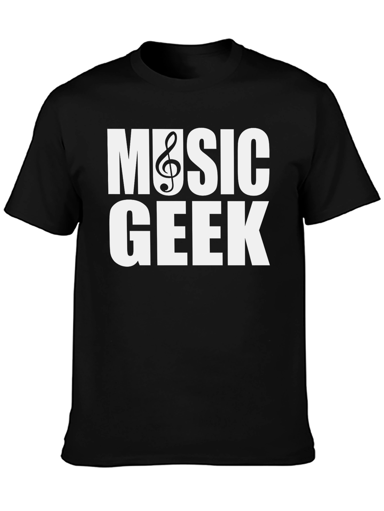 Music Geek T-Shirt - Black Cotton Tee