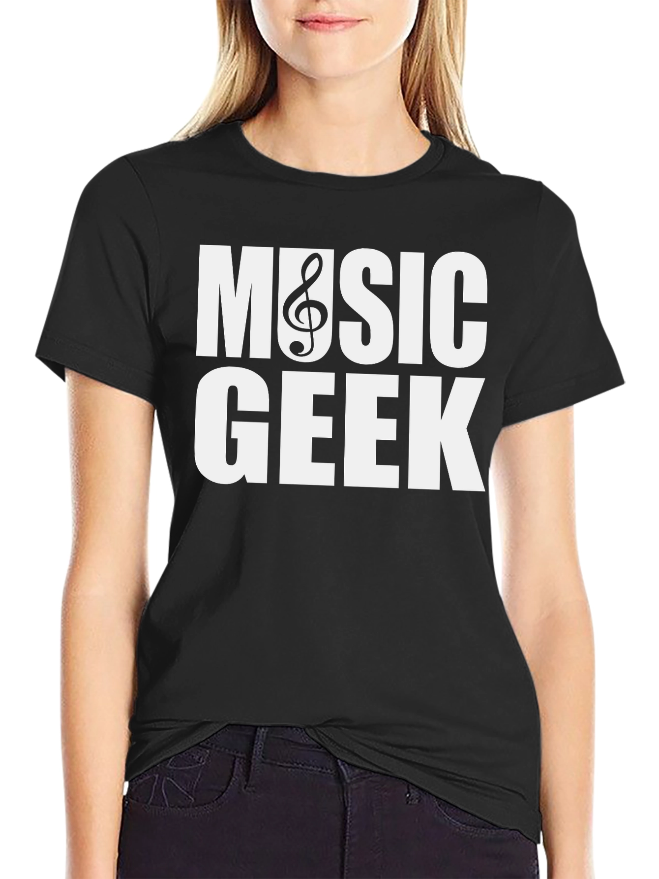 Music Geek T-Shirt - Black Cotton Tee