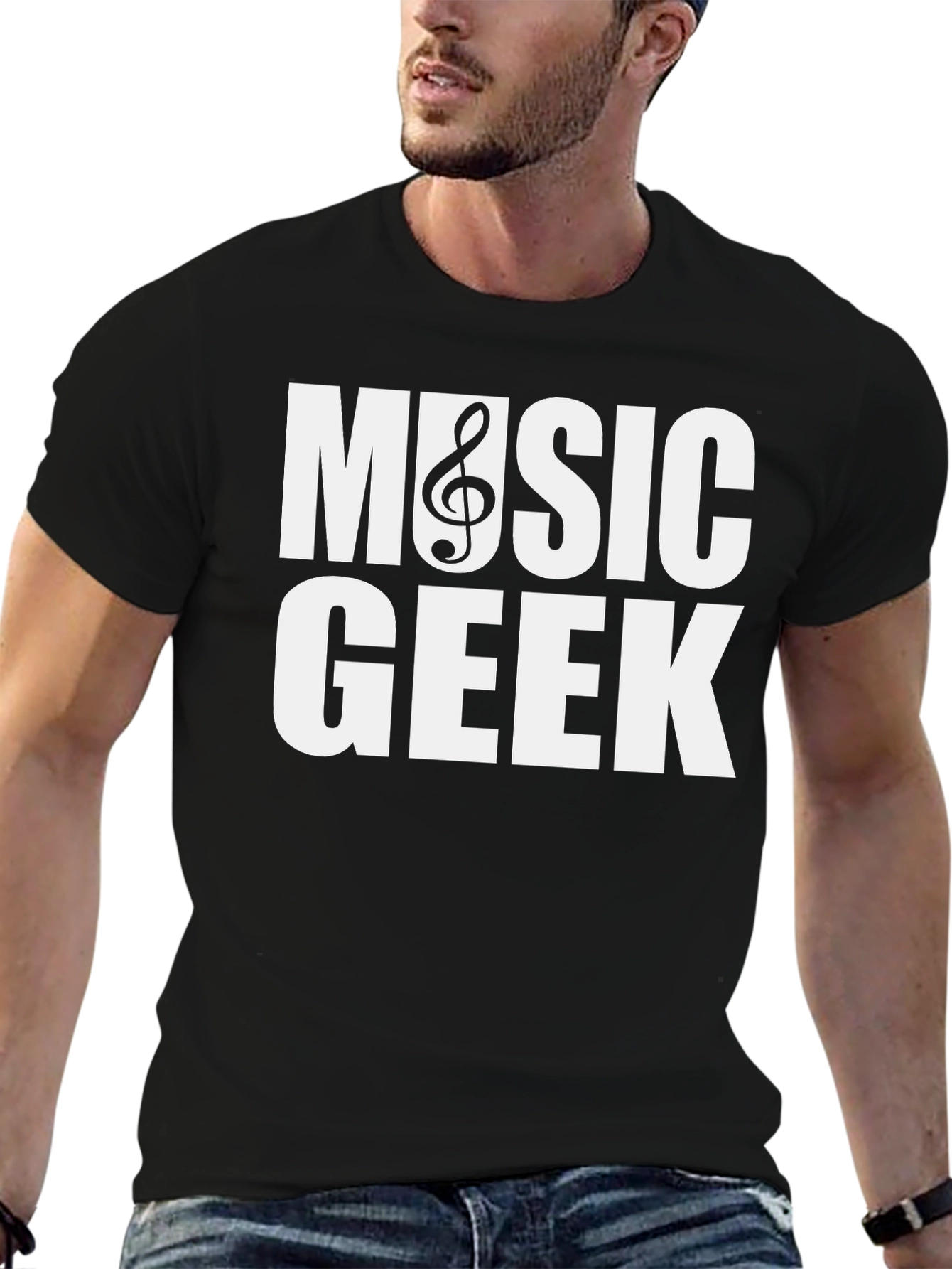 Music Geek T-Shirt - Black Cotton Tee