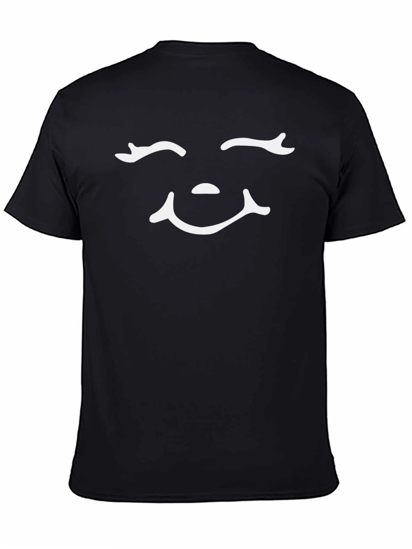 Happy Face Black T-Shirt - Comfort & Style