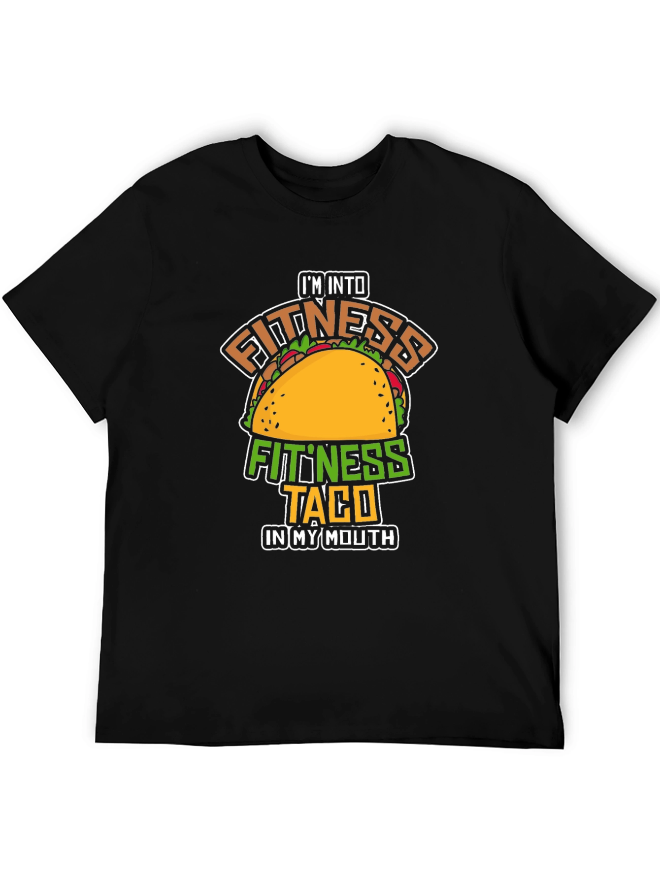 Fitness Taco Graphic T-Shirt - Funny Workout Tee