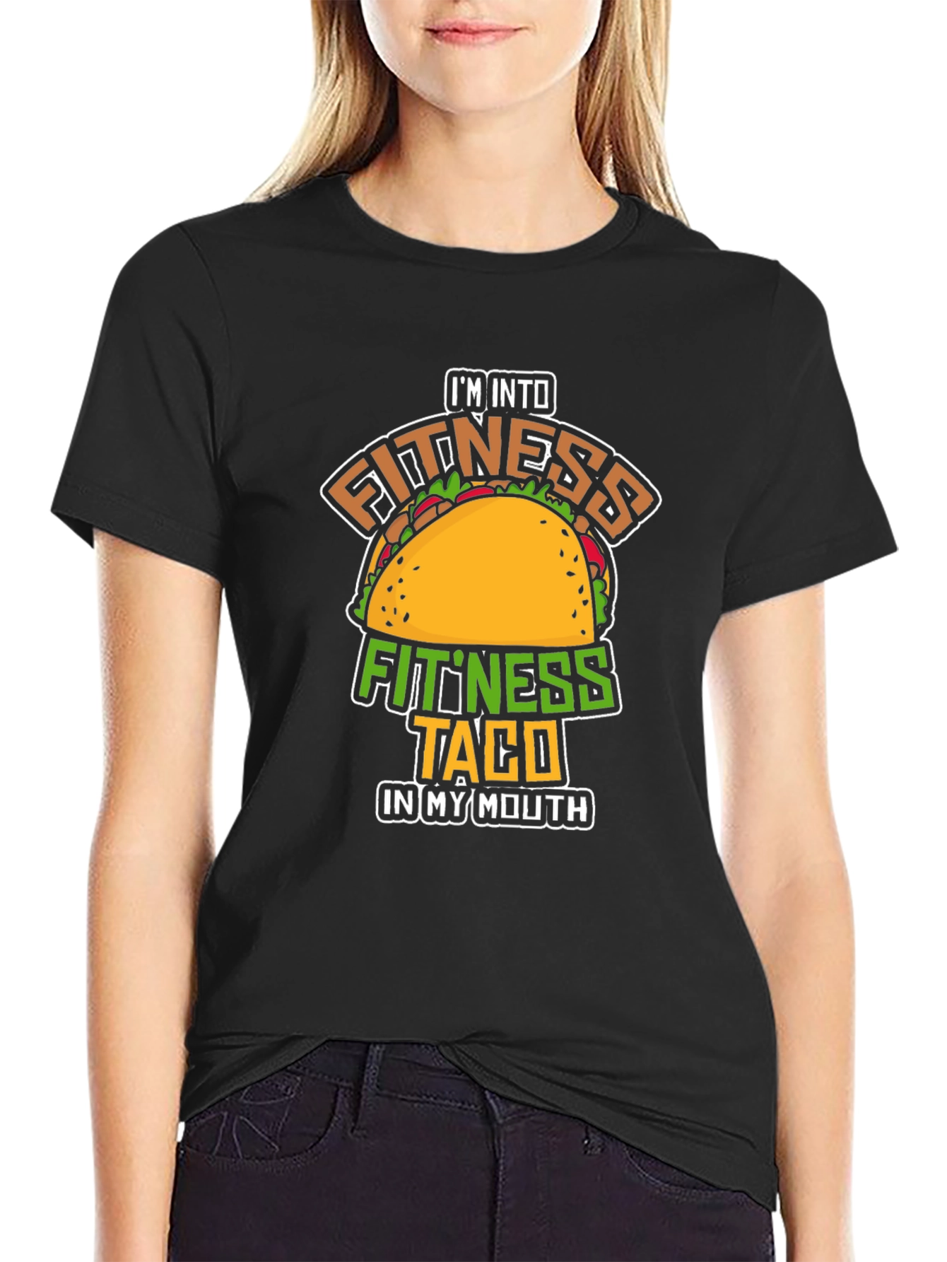 Fitness Taco Graphic T-Shirt - Funny Workout Tee