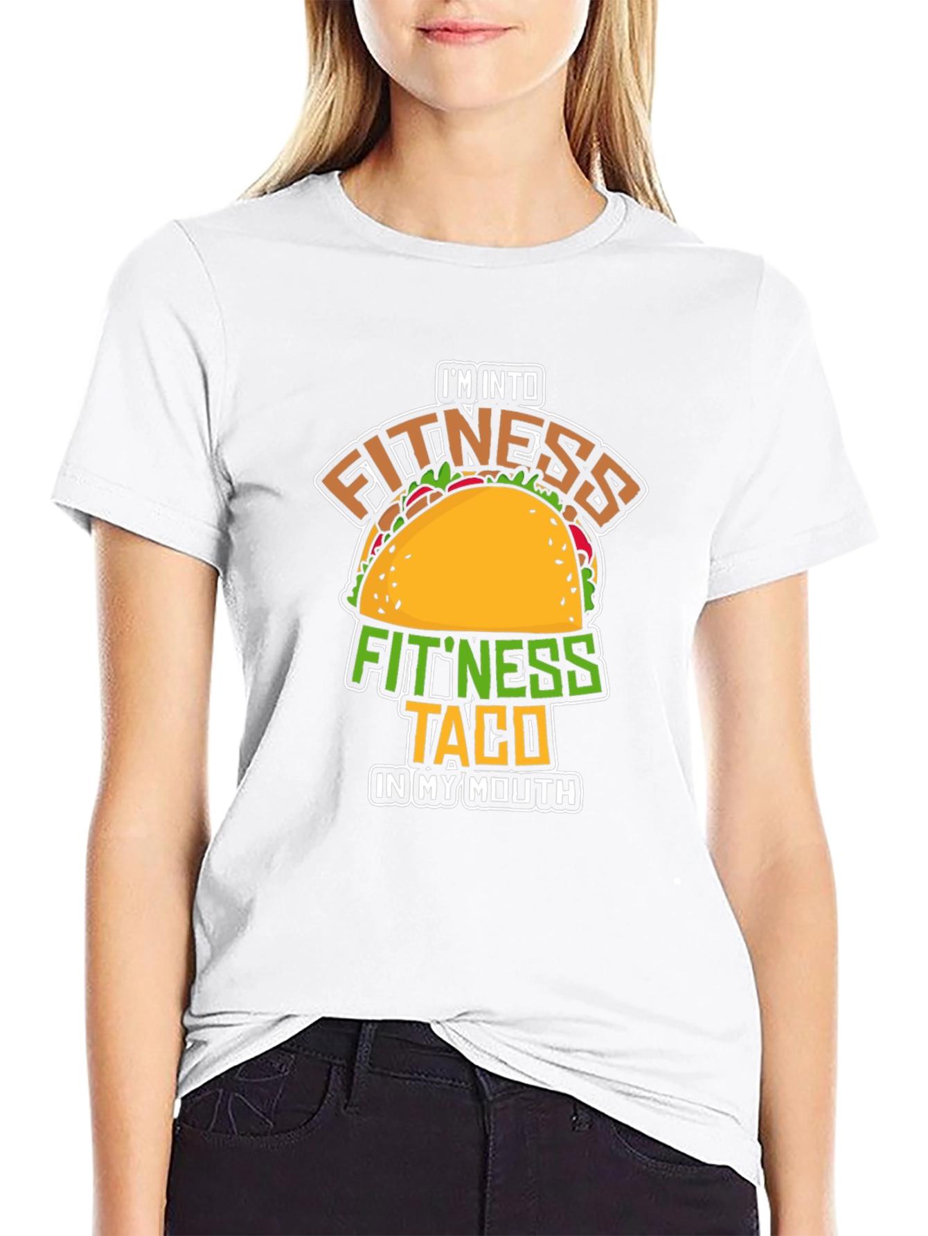 Fitness Taco Graphic T-Shirt - Funny Workout Tee
