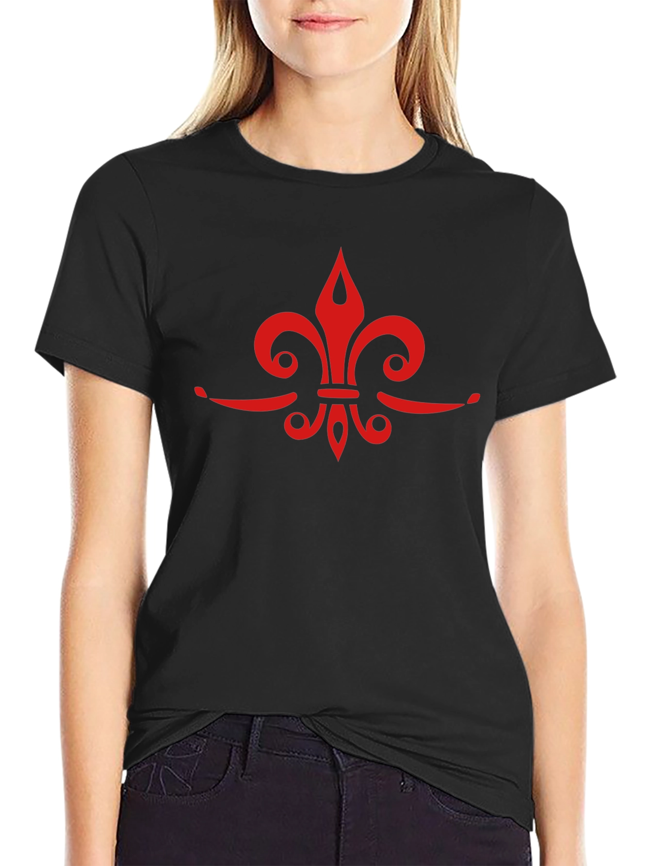 Fleur-de-Lis Graphic Tee - Casual Comfort