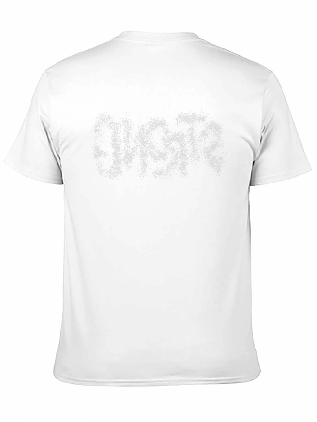 Mens Black T-Shirt with Distressed Graphic Print