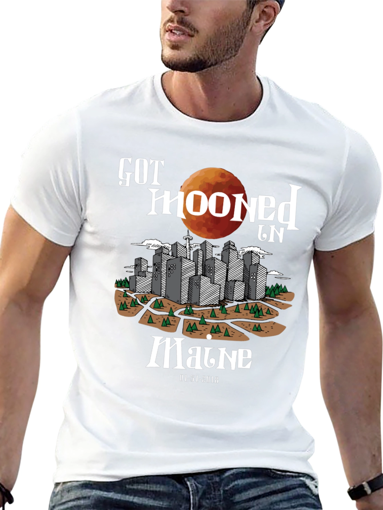 Got Mooned In Maine T-Shirt
