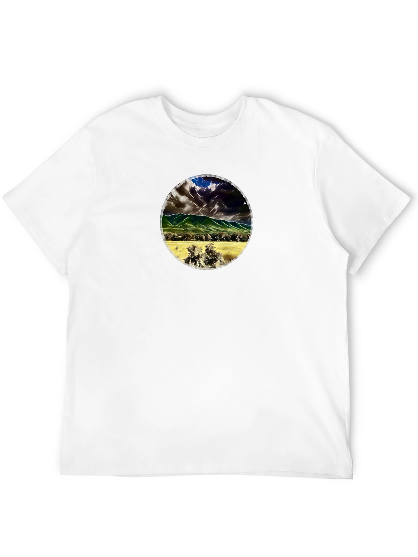 Mountains & Plains Graphic Tee - Mens Black T-Shirt