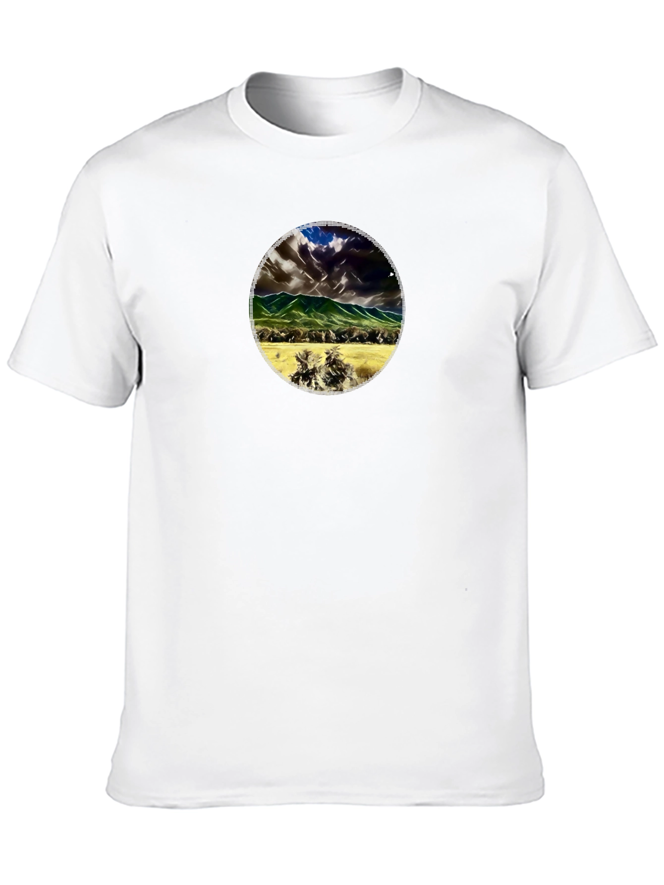 Mountains & Plains Graphic Tee - Mens Black T-Shirt
