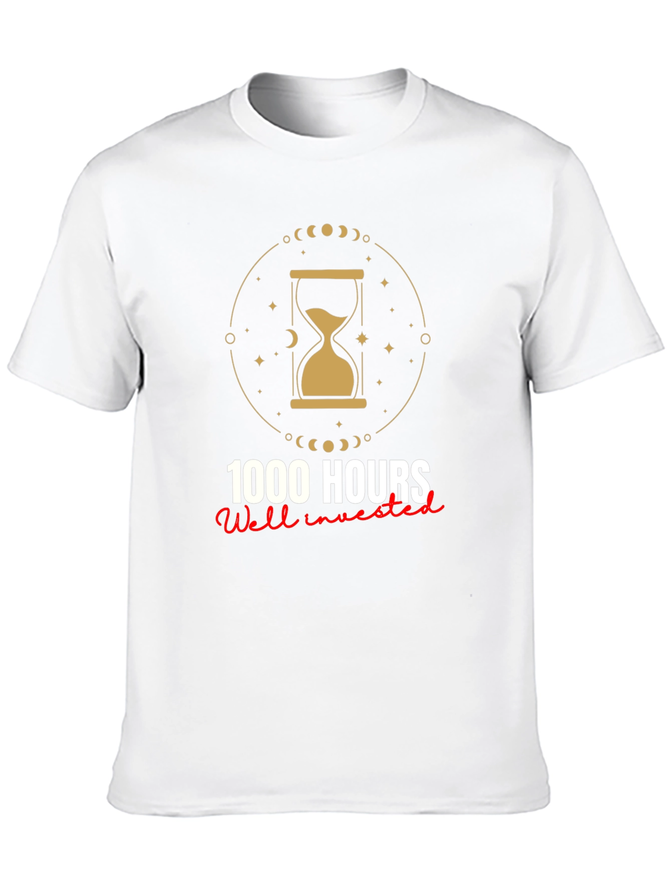 1000 Hours Well Invested Graphic Tee - Black