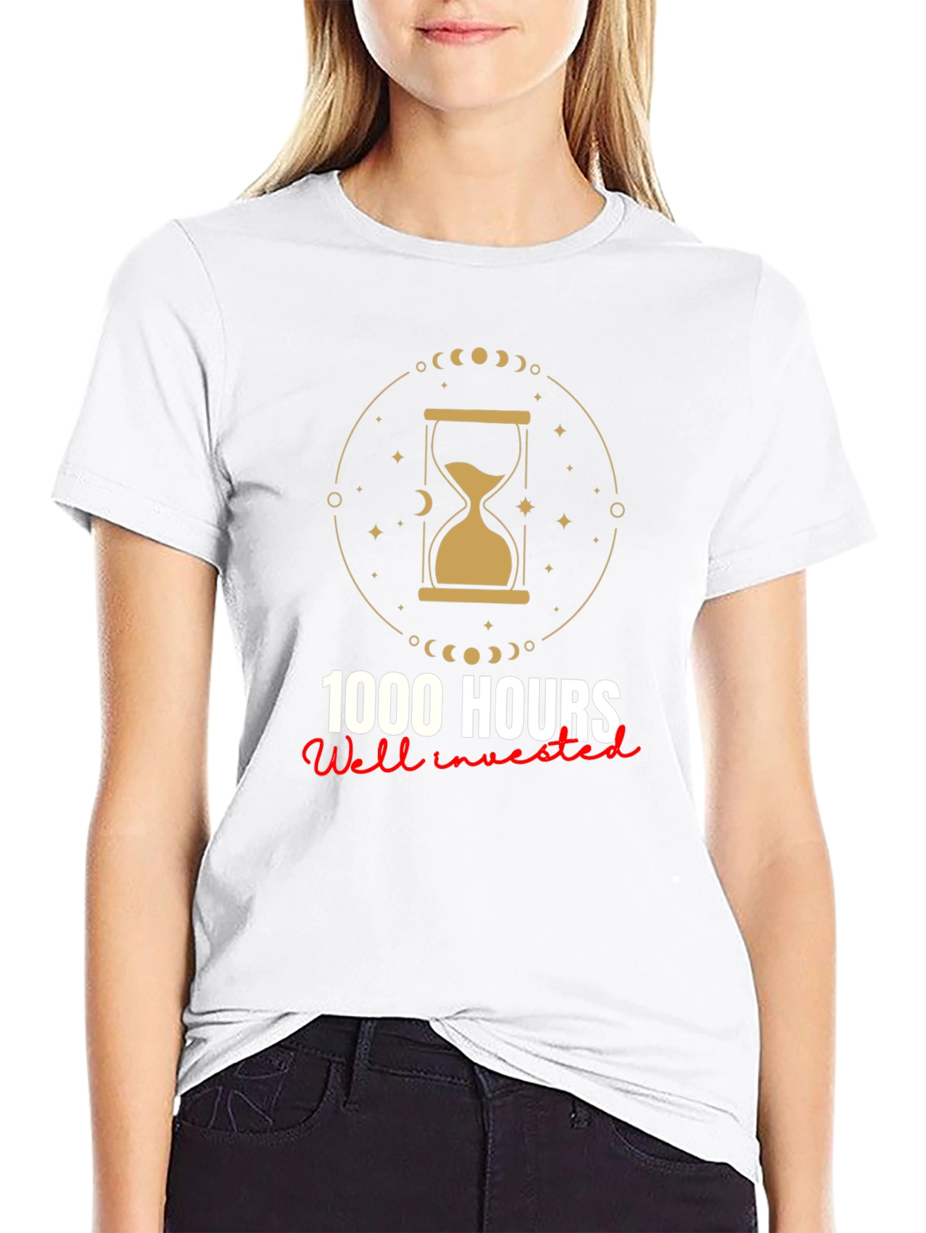 1000 Hours Well Invested Graphic Tee - Black