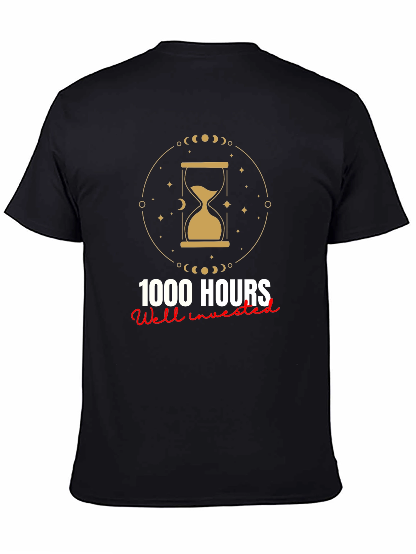 1000 Hours Well Invested Graphic Tee - Black