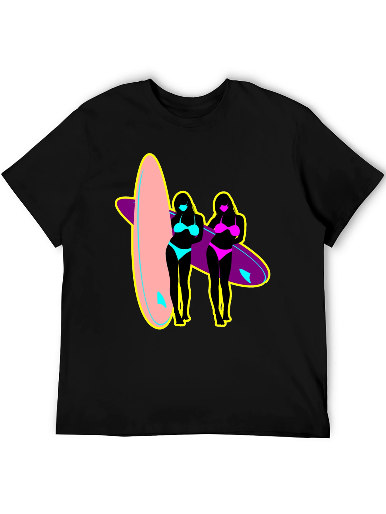 Surf Style Graphic Tee - Retro Summer Vibes