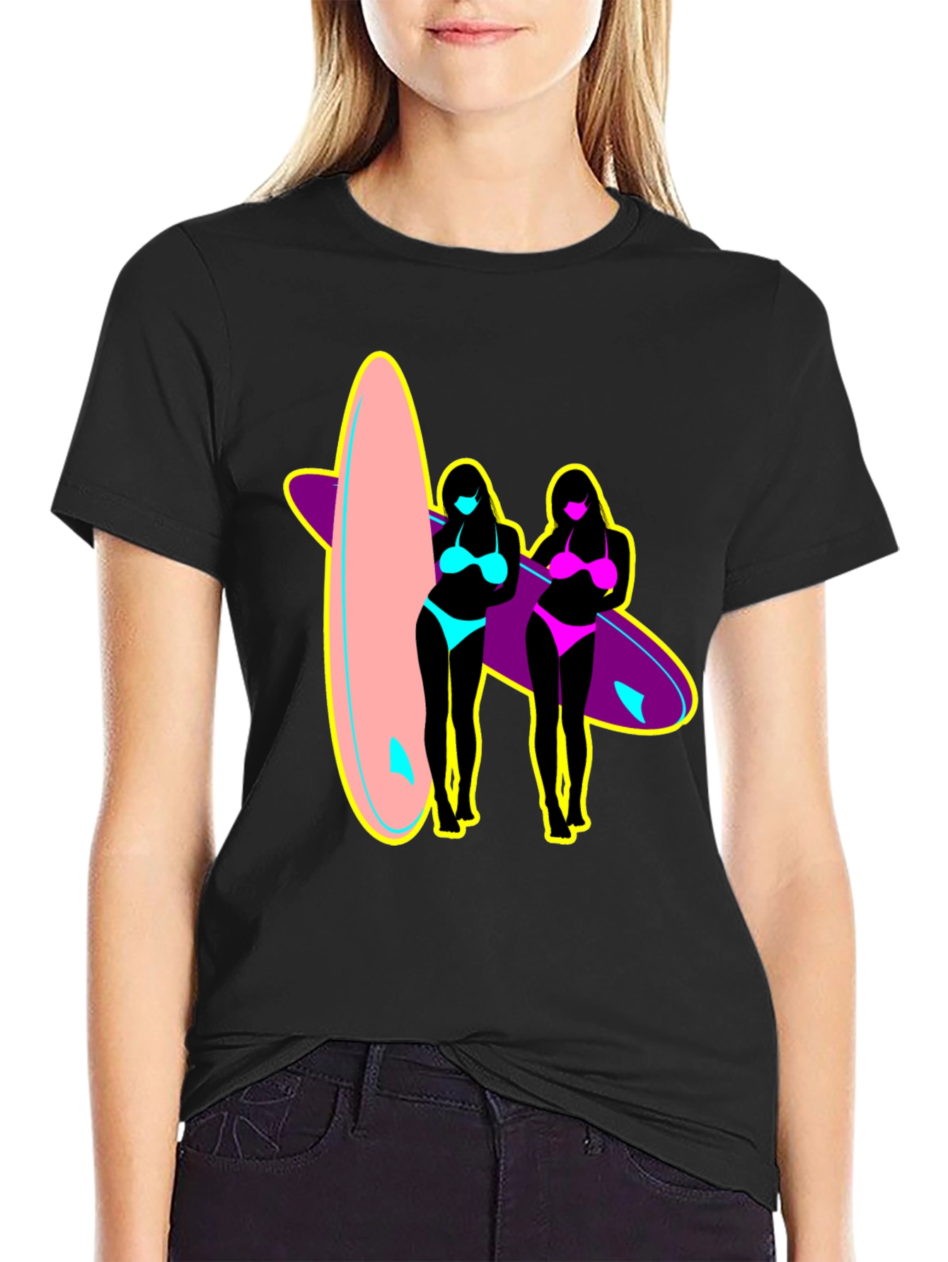 Surf Style Graphic Tee - Retro Summer Vibes