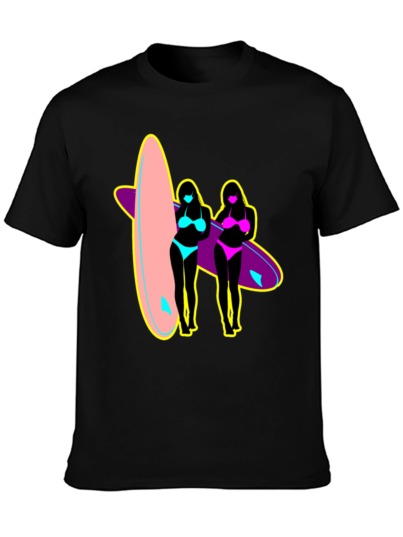 Surf Style Graphic Tee - Retro Summer Vibes