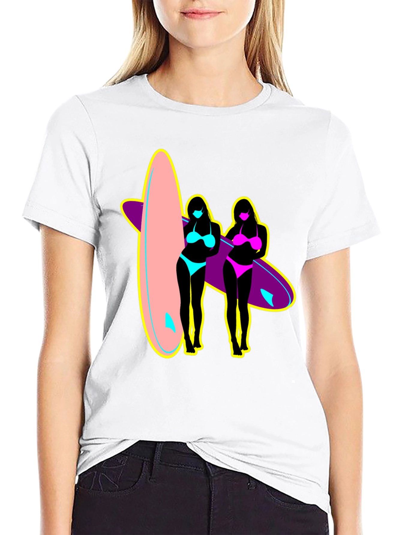 Surf Style Graphic Tee - Retro Summer Vibes