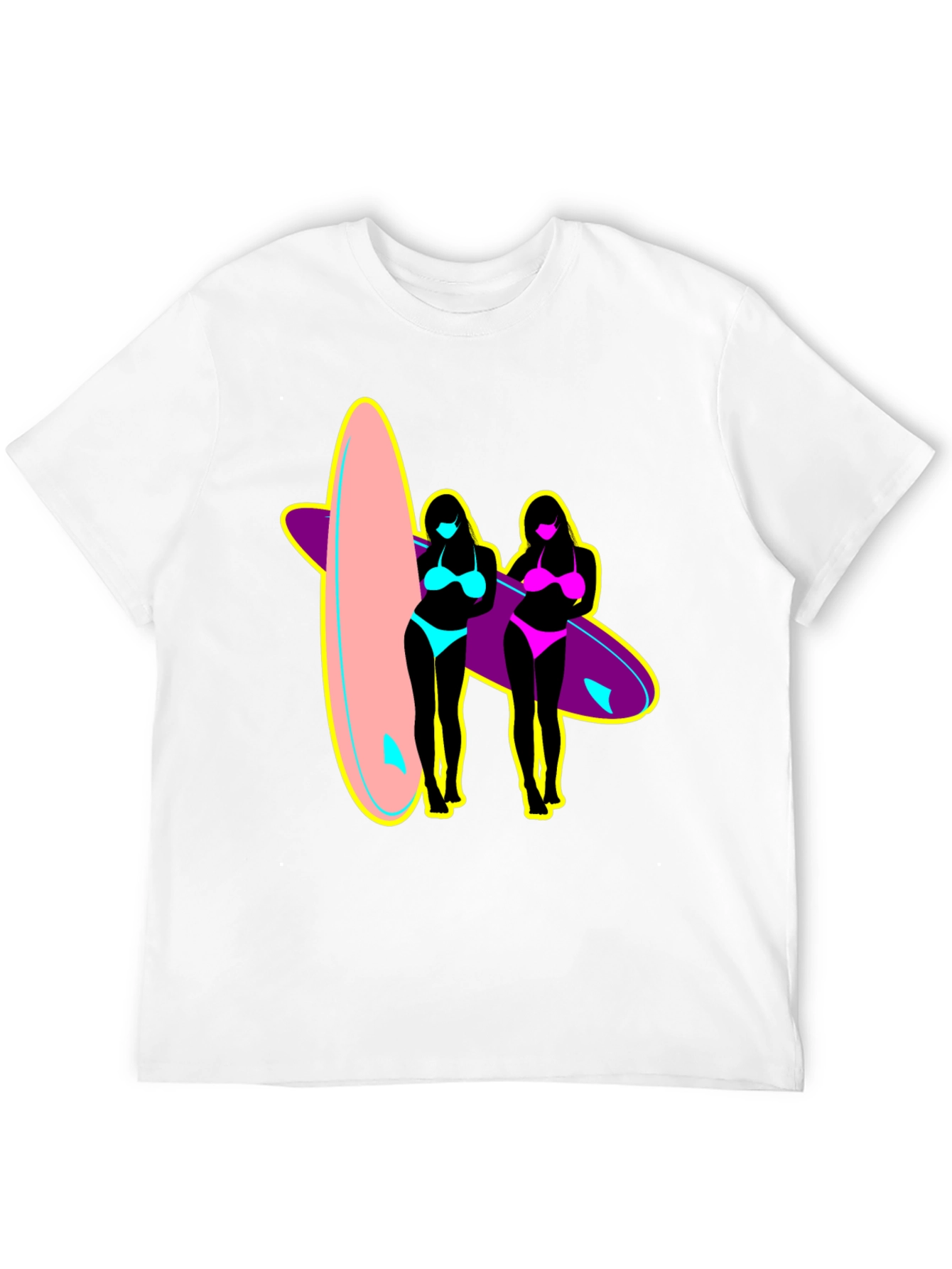 Surf Style Graphic Tee - Retro Summer Vibes