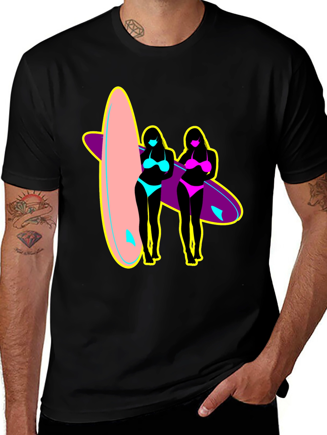 Surf Style Graphic Tee - Retro Summer Vibes