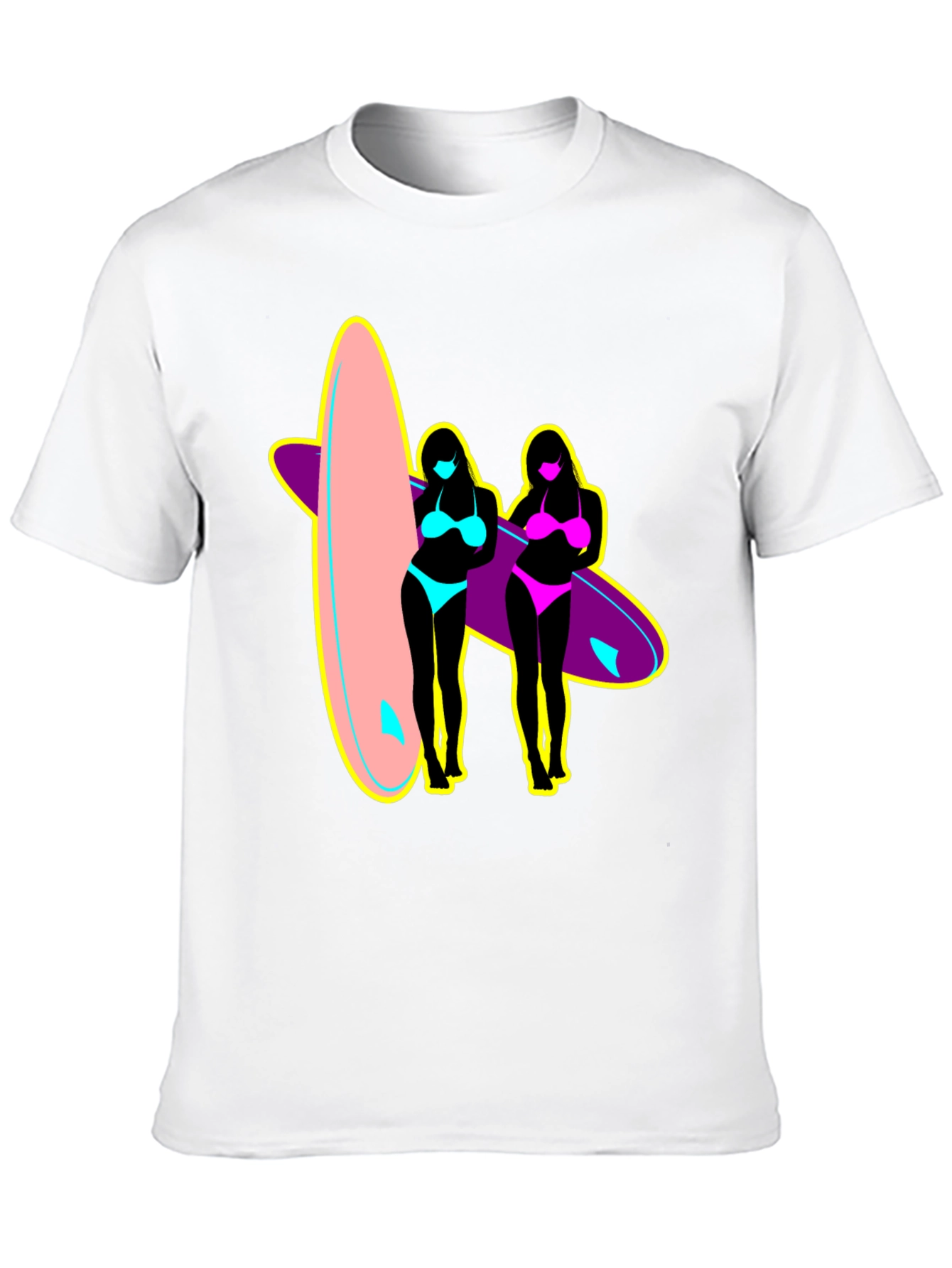 Surf Style Graphic Tee - Retro Summer Vibes