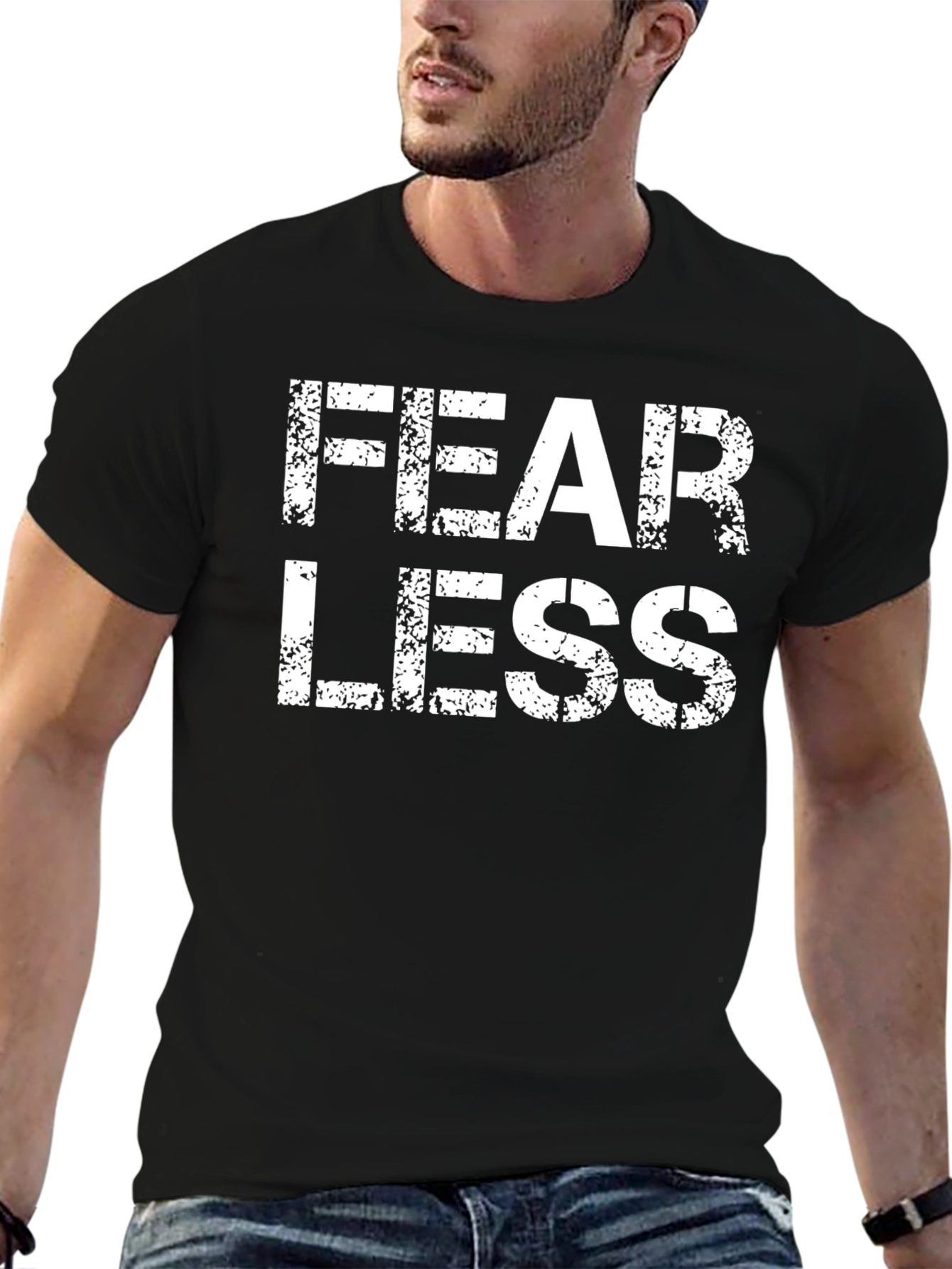 Fearless Black T-Shirt - Bold Graphic Tee