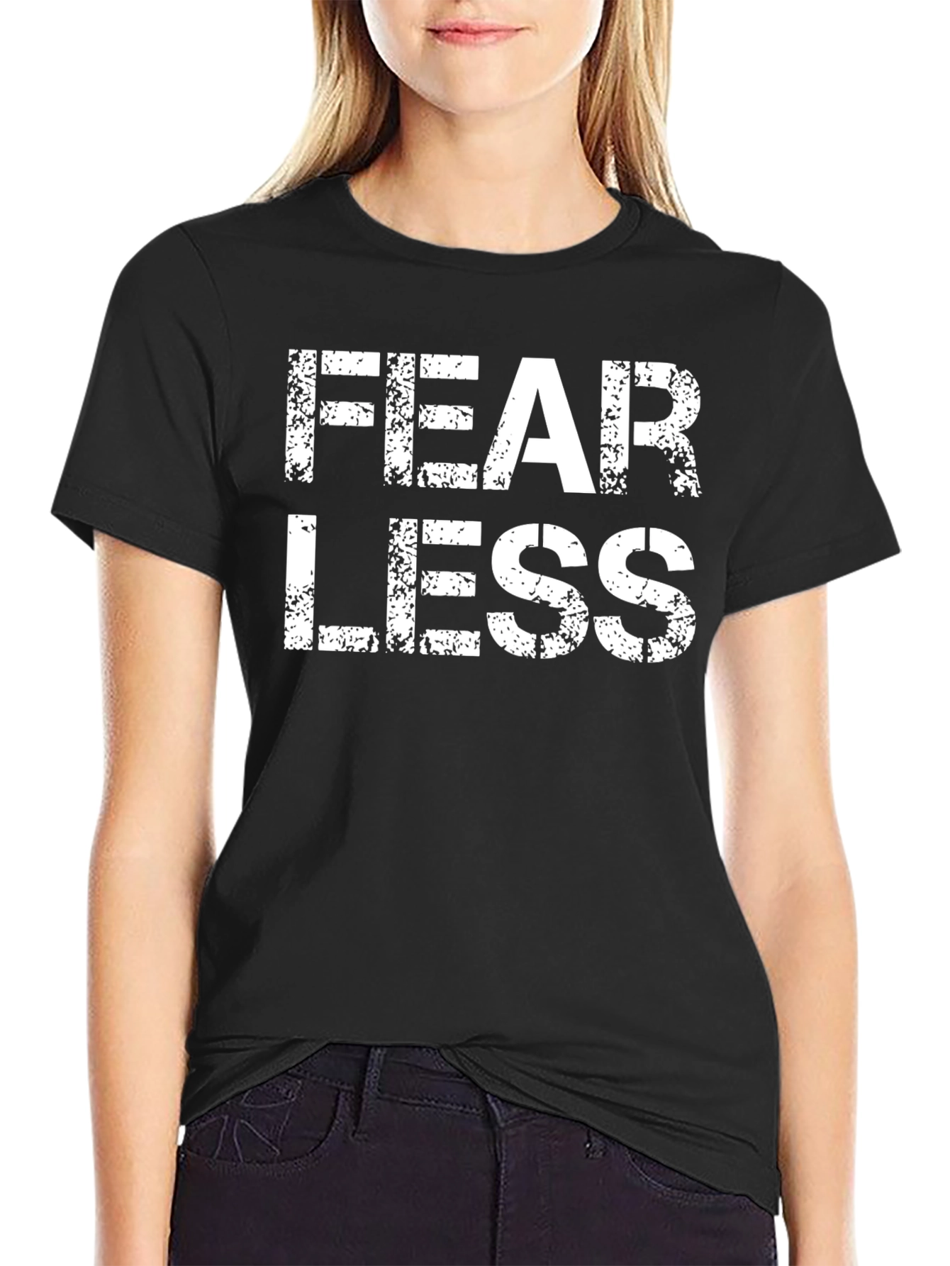 Fearless Black T-Shirt - Bold Graphic Tee