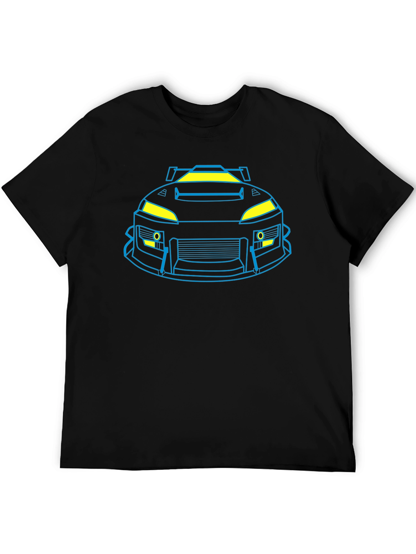 Neon Car Graphic Black T-Shirt