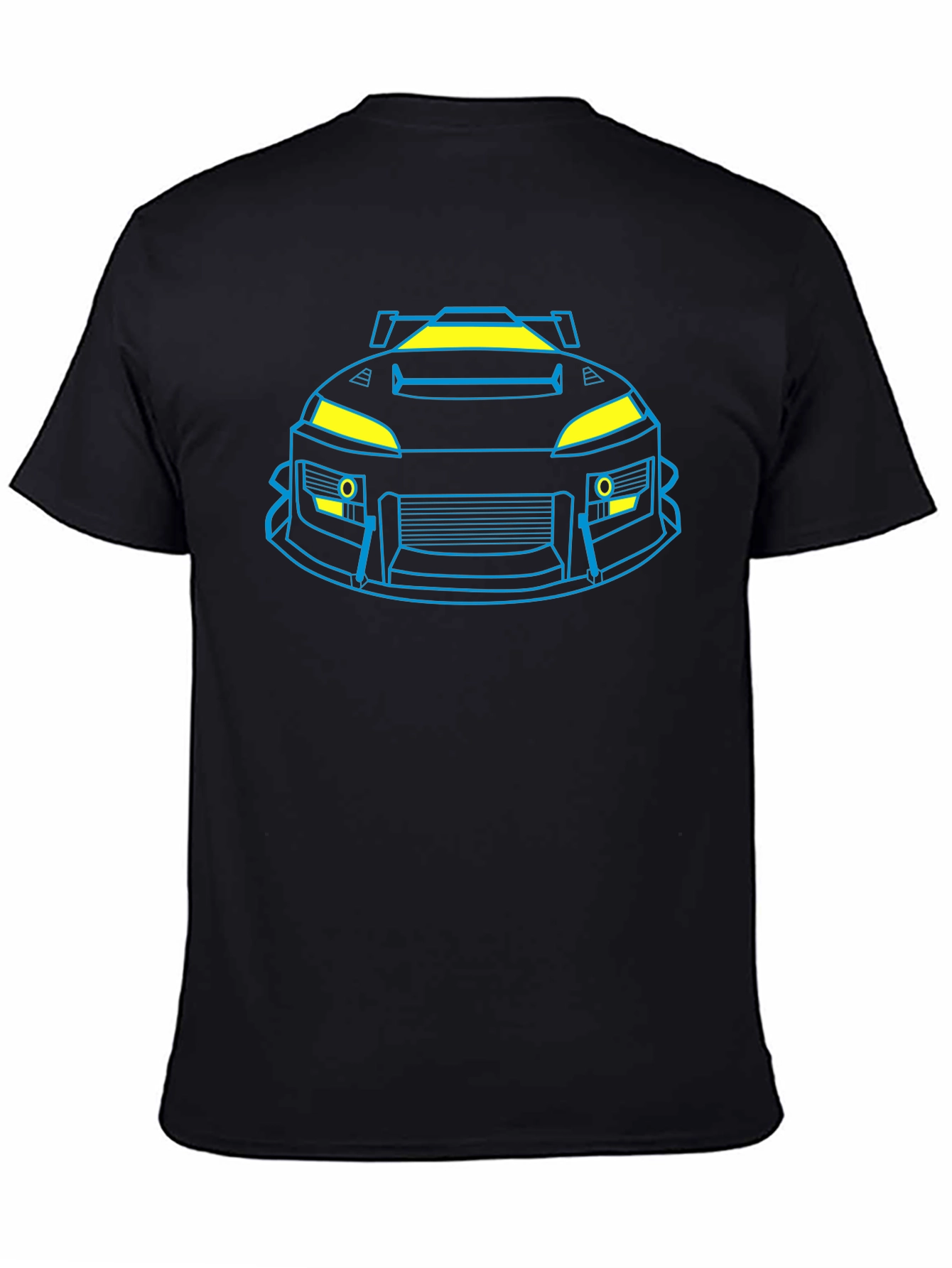 Neon Car Graphic Black T-Shirt