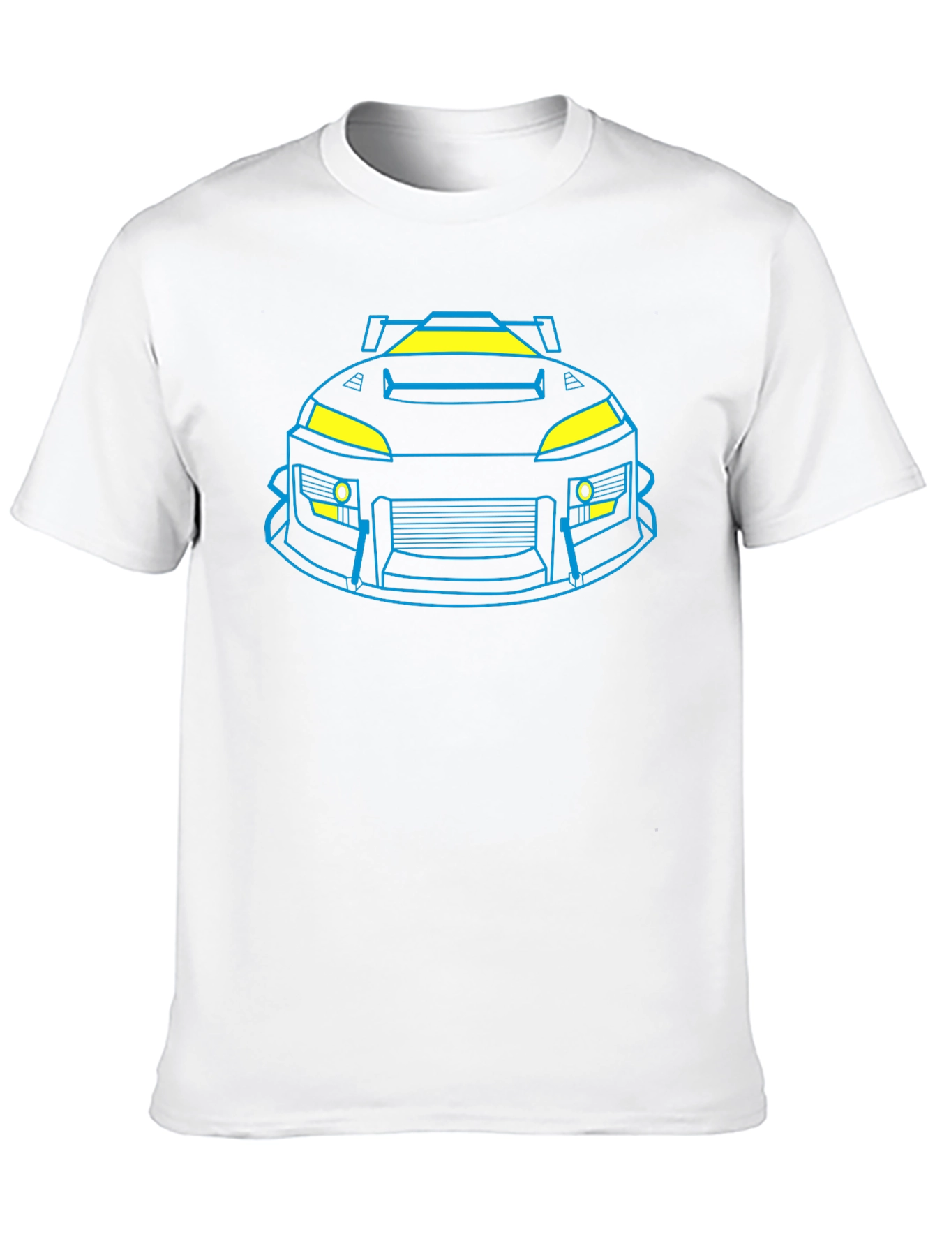 Neon Car Graphic Black T-Shirt