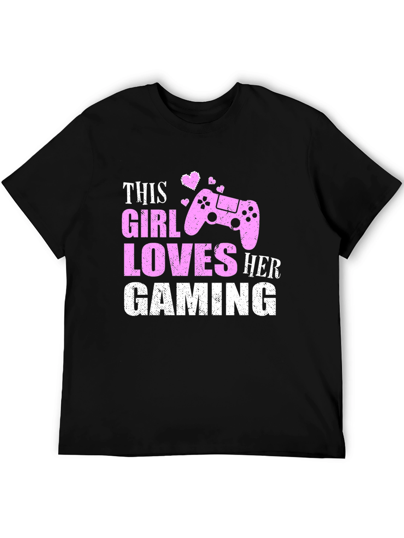 Gaming Girl T-Shirt - Black