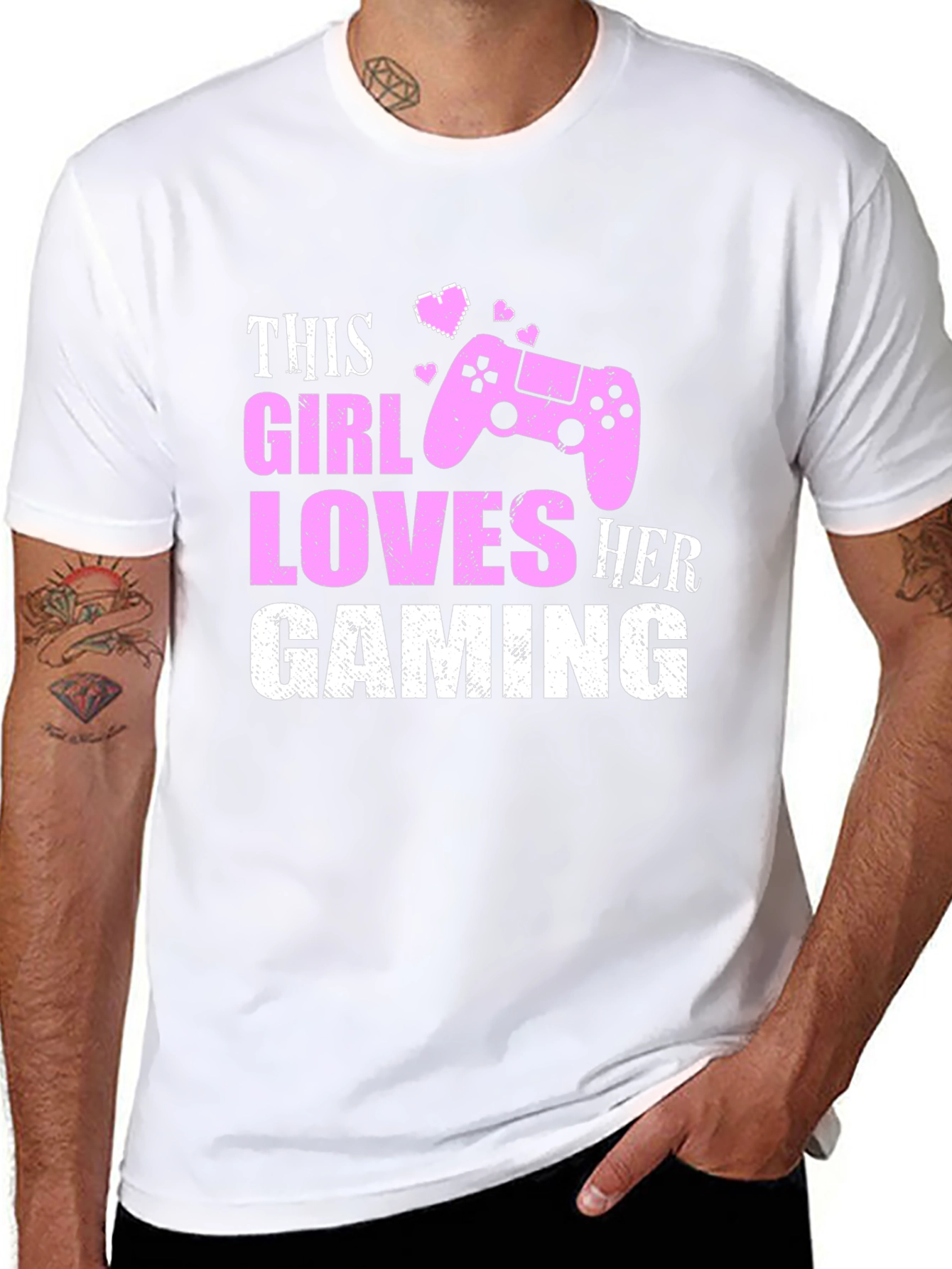 Gaming Girl T-Shirt - Black
