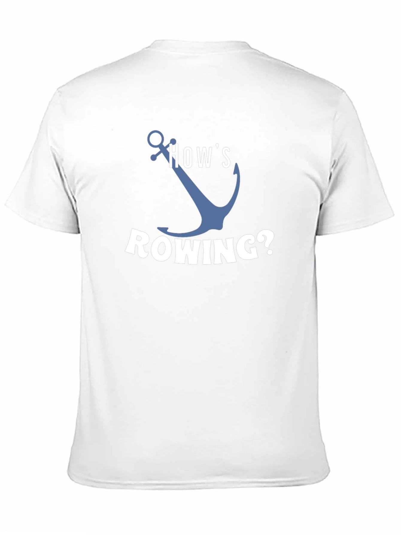 Hows Rowing? Black Graphic T-Shirt