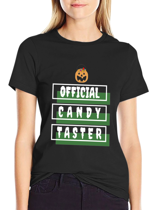 Official Candy Tester Halloween Graphic T-Shirt