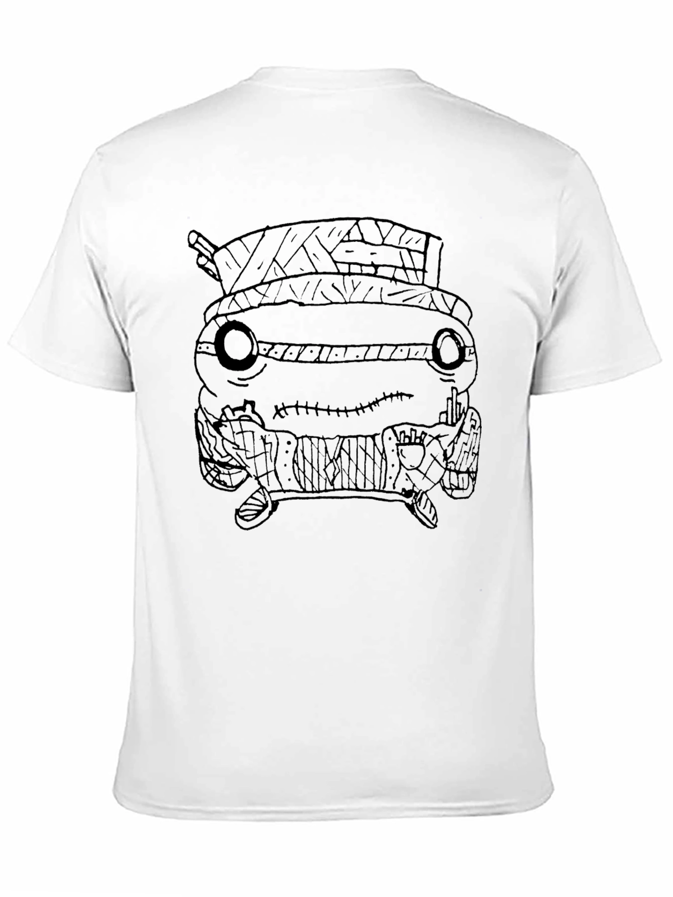 Unique Black T-Shirt with Graphic Print Design