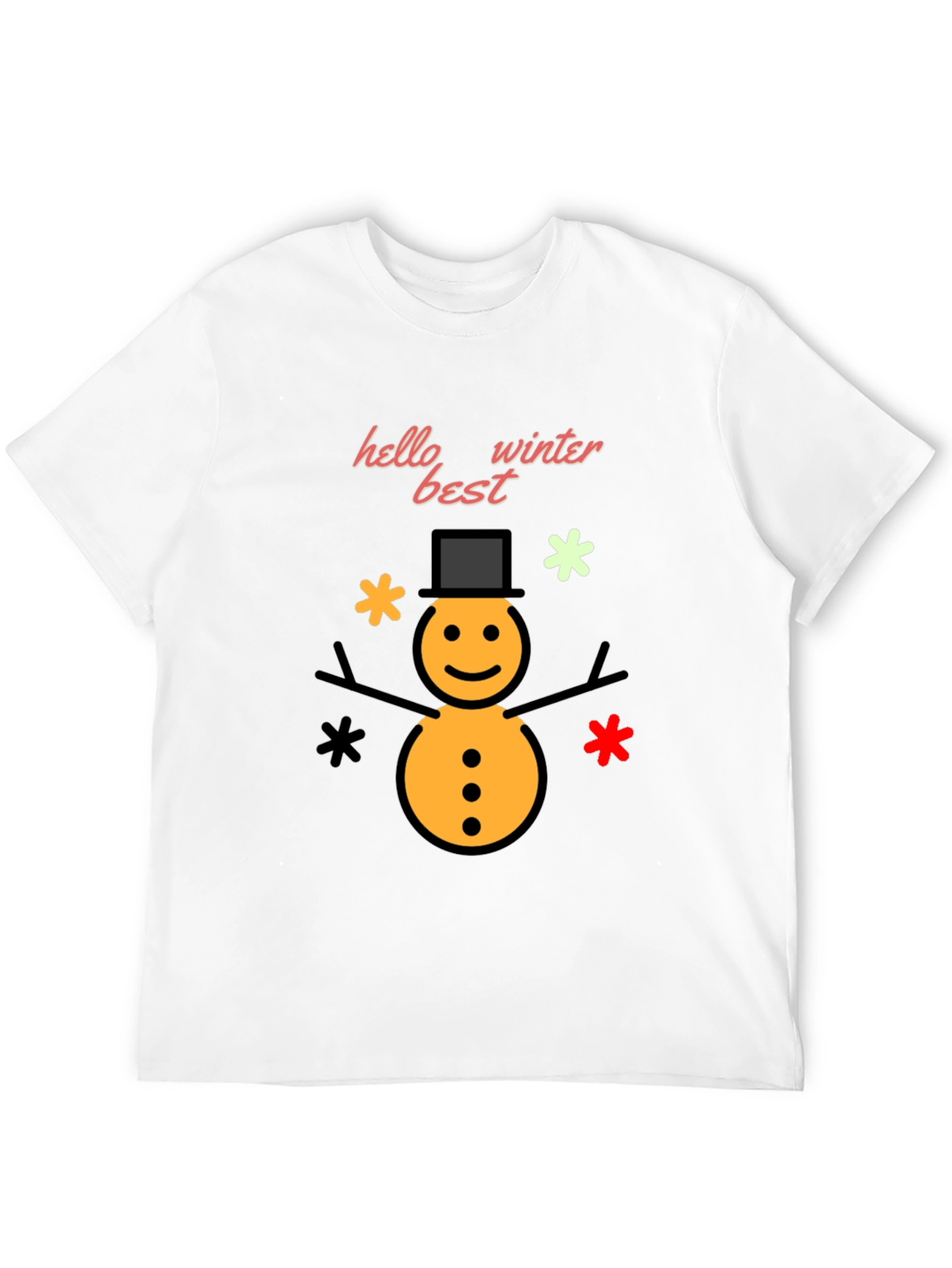 Winter Snowman Graphic T-Shirt
