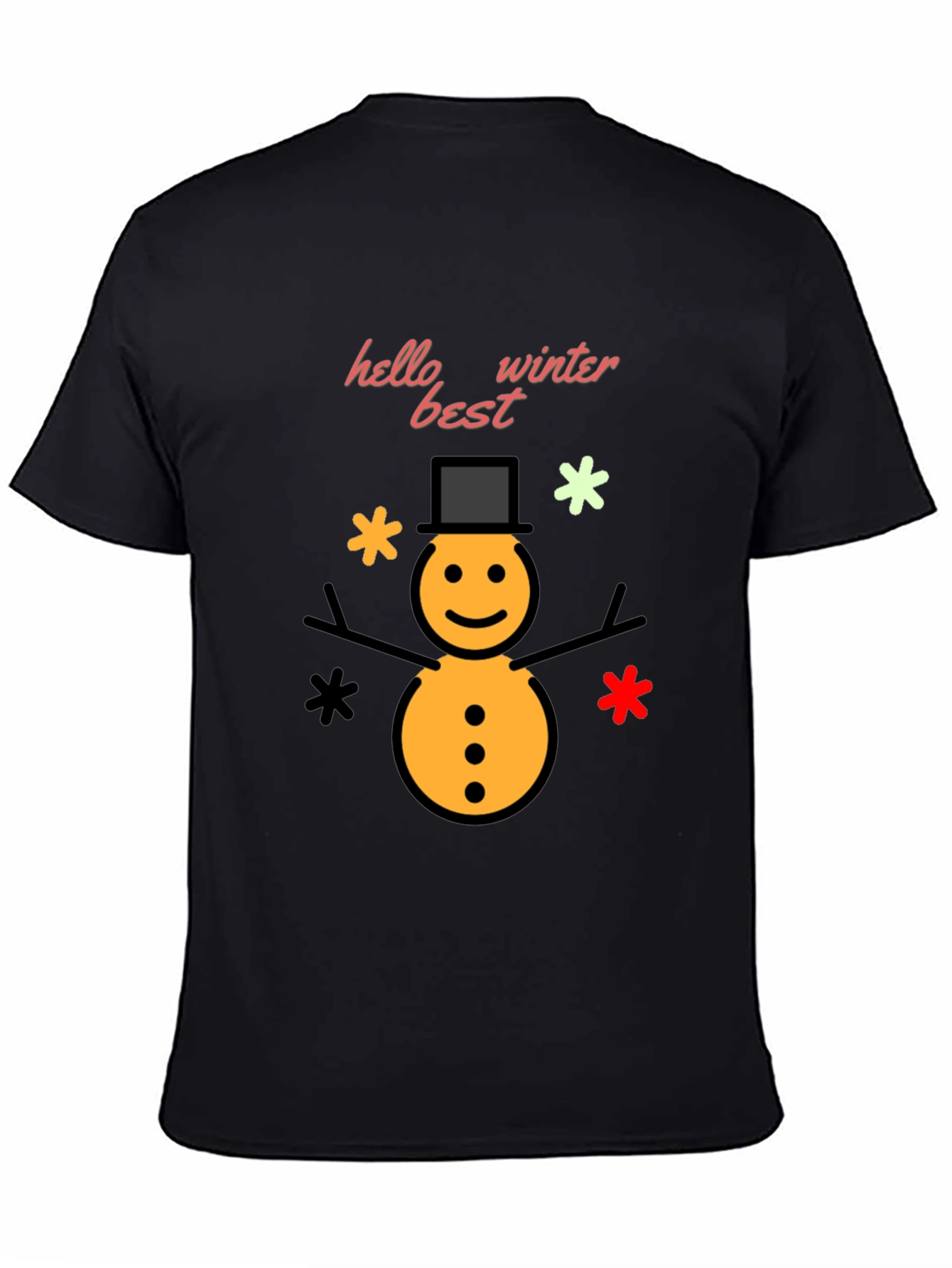Winter Snowman Graphic T-Shirt