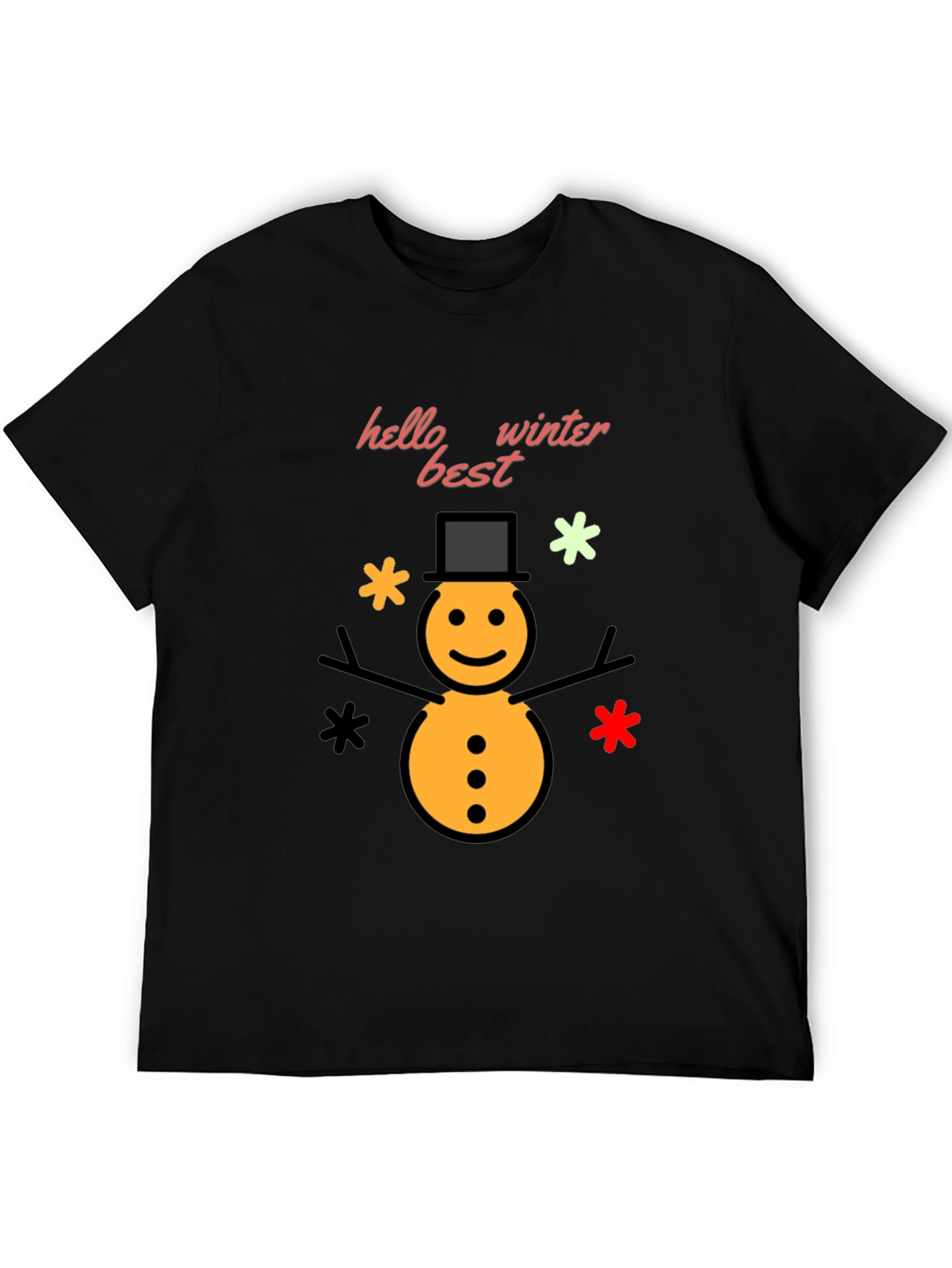 Winter Snowman Graphic T-Shirt