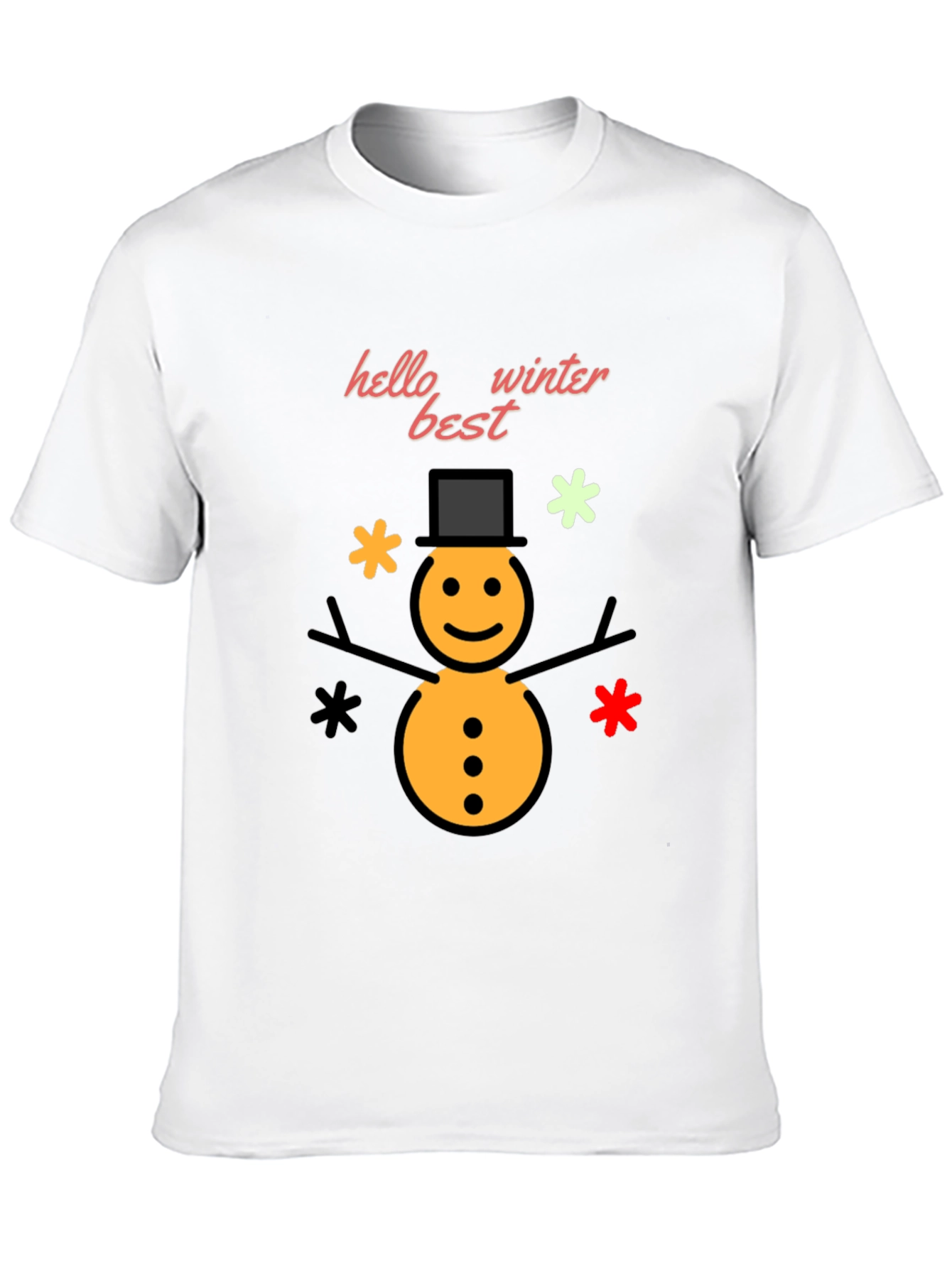 Winter Snowman Graphic T-Shirt