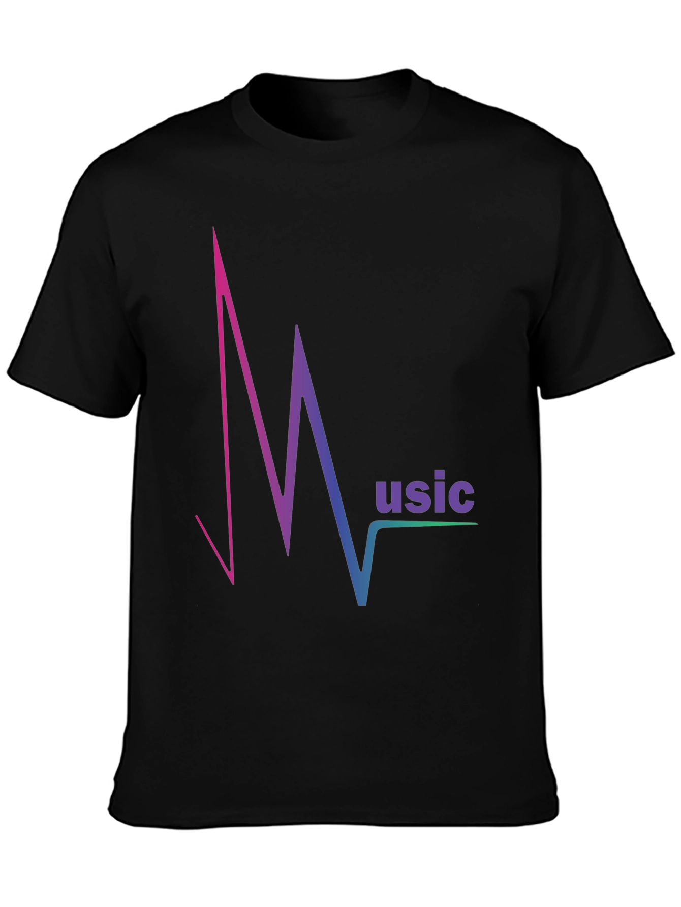 Music Pulse T-Shirt - Gradient Design Comfortable Fit