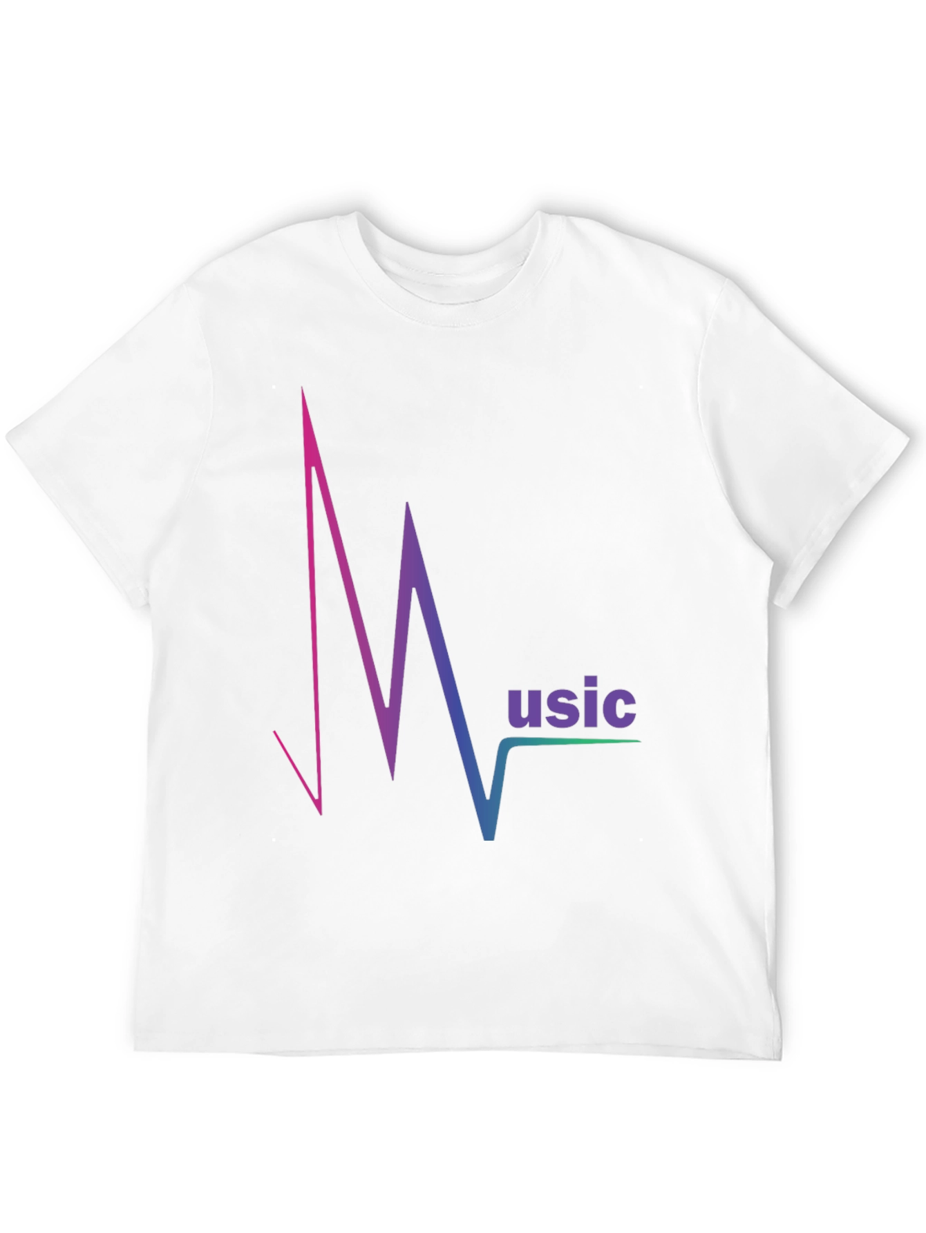 Music Pulse T-Shirt - Gradient Design Comfortable Fit