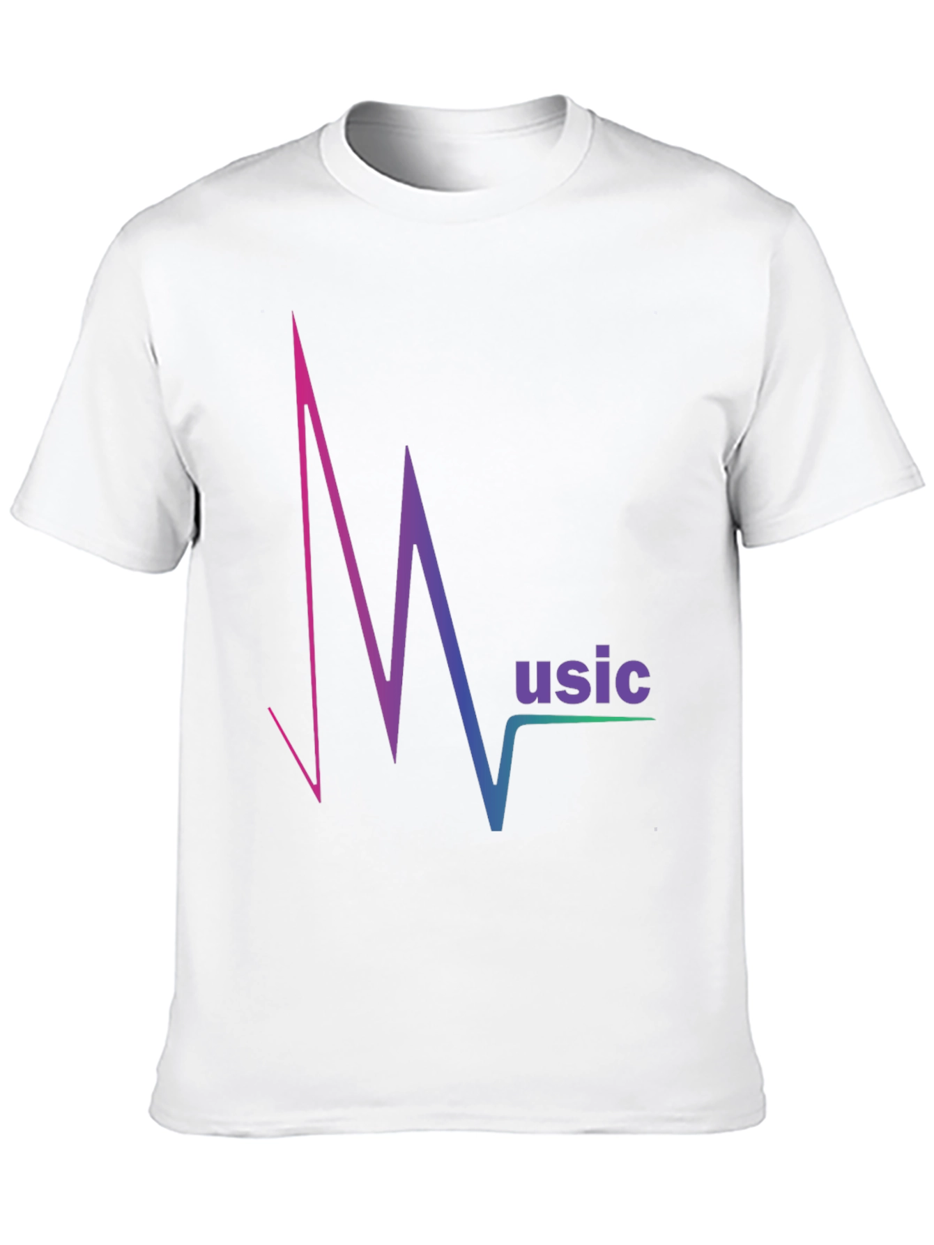 Music Pulse T-Shirt - Gradient Design Comfortable Fit