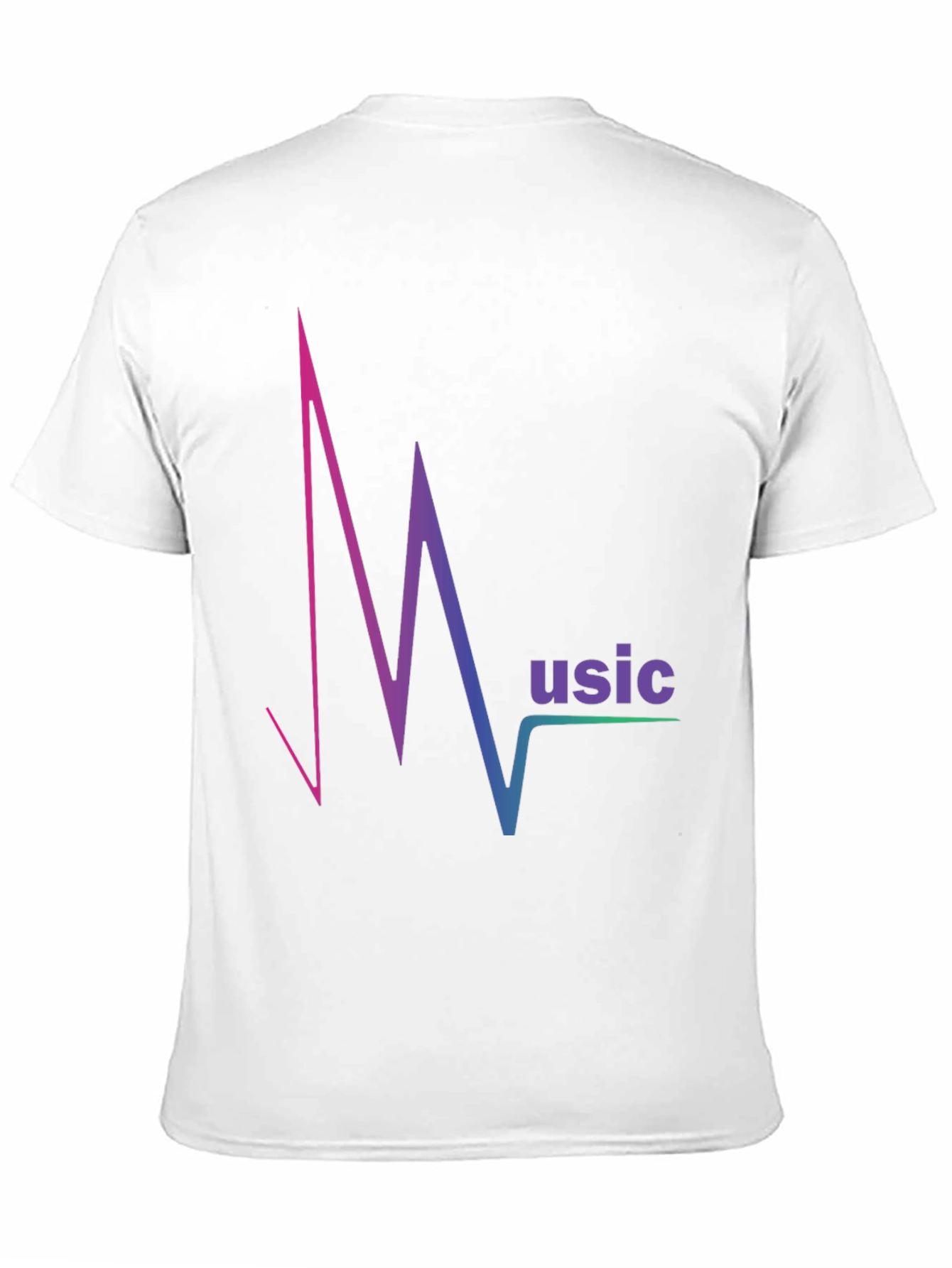 Music Pulse T-Shirt - Gradient Design Comfortable Fit