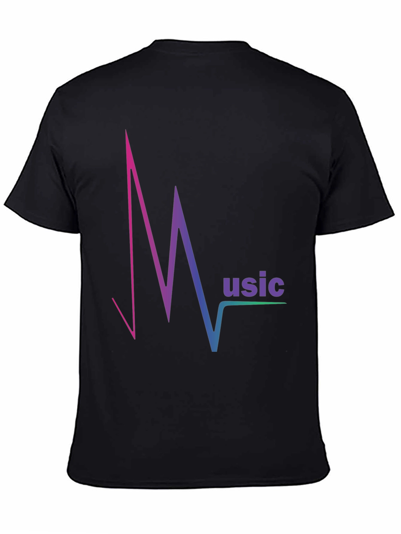 Music Pulse T-Shirt - Gradient Design Comfortable Fit