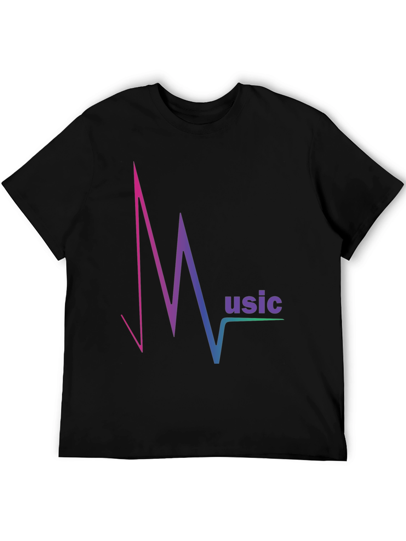 Music Pulse T-Shirt - Gradient Design Comfortable Fit