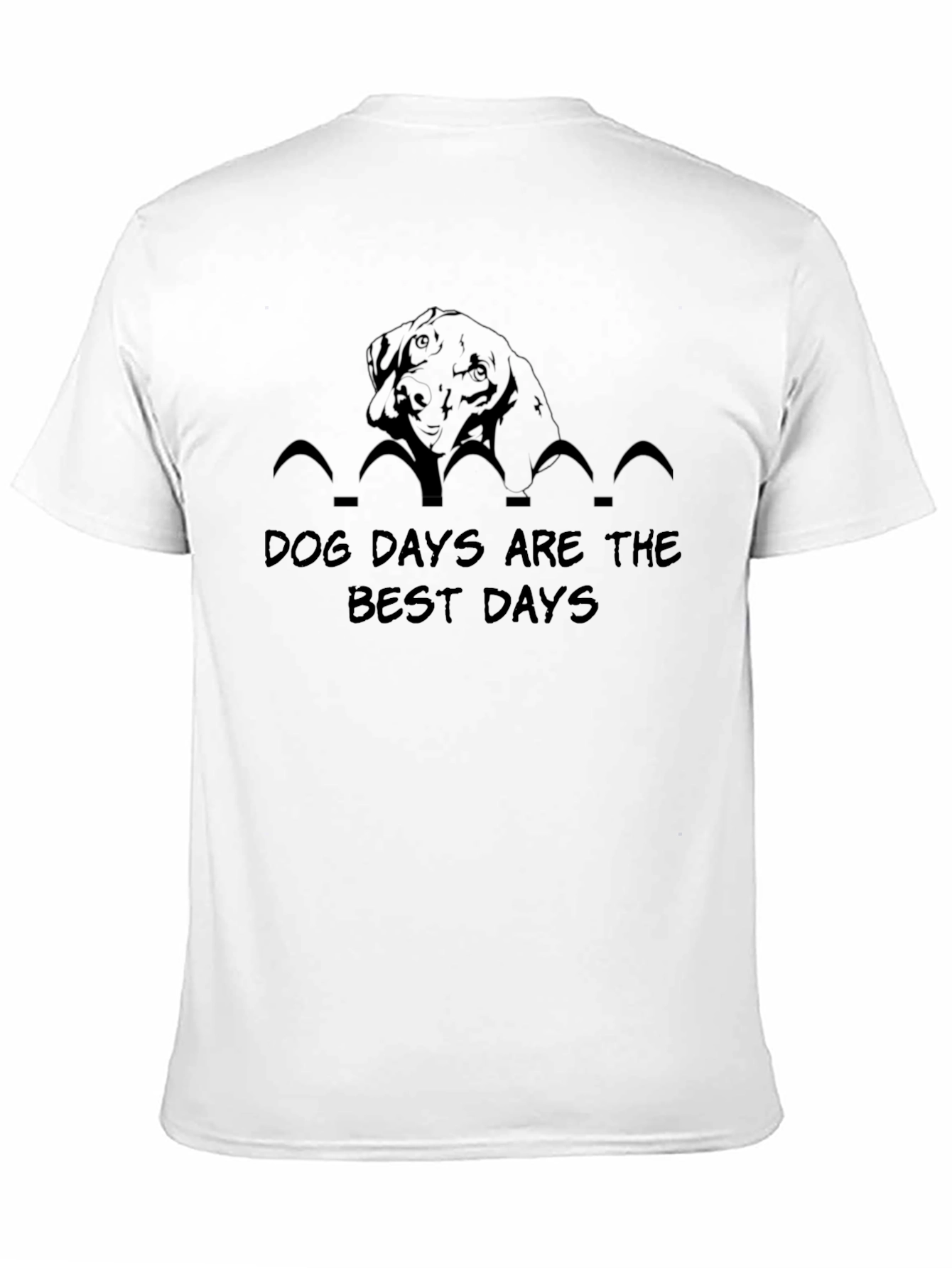 Dog Days T-Shirt -  Black Tee with Graphic Print